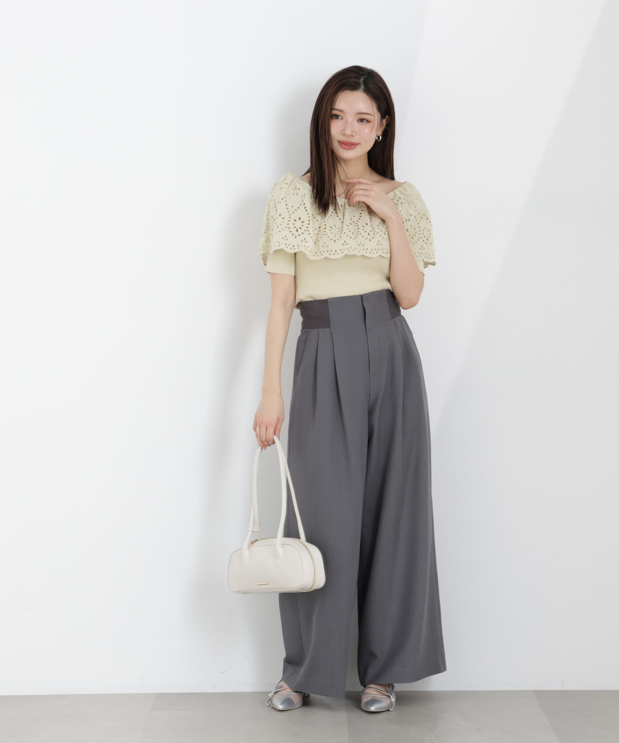 PROPORTION BODY DRESSING「ウエストリブワイドパンツ　26SS」|その他|