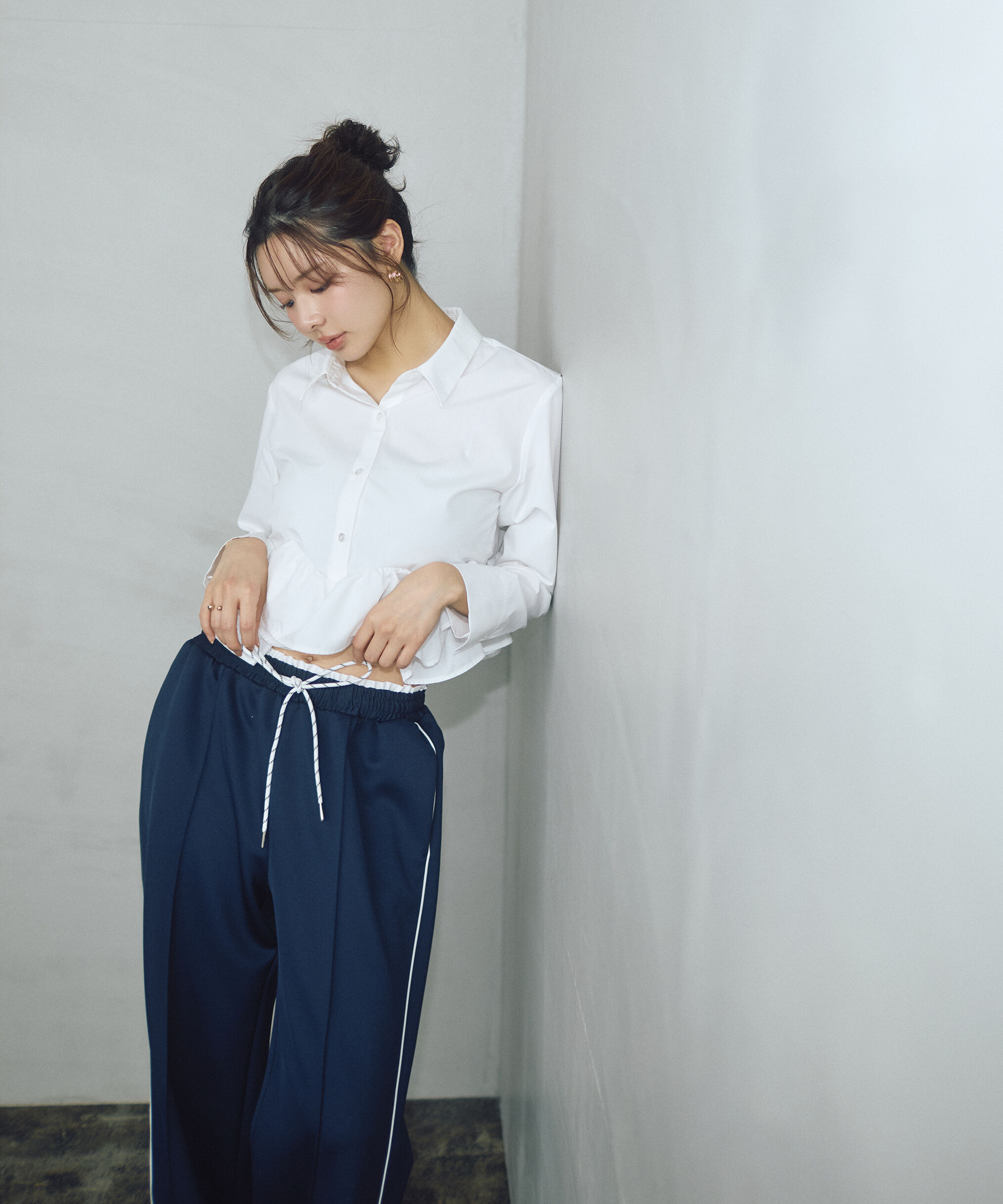 PROPORTION BODY DRESSING「＜新津のんさんコラボ＞〈a/mie〉トラックパンツ 26SS」|その他|