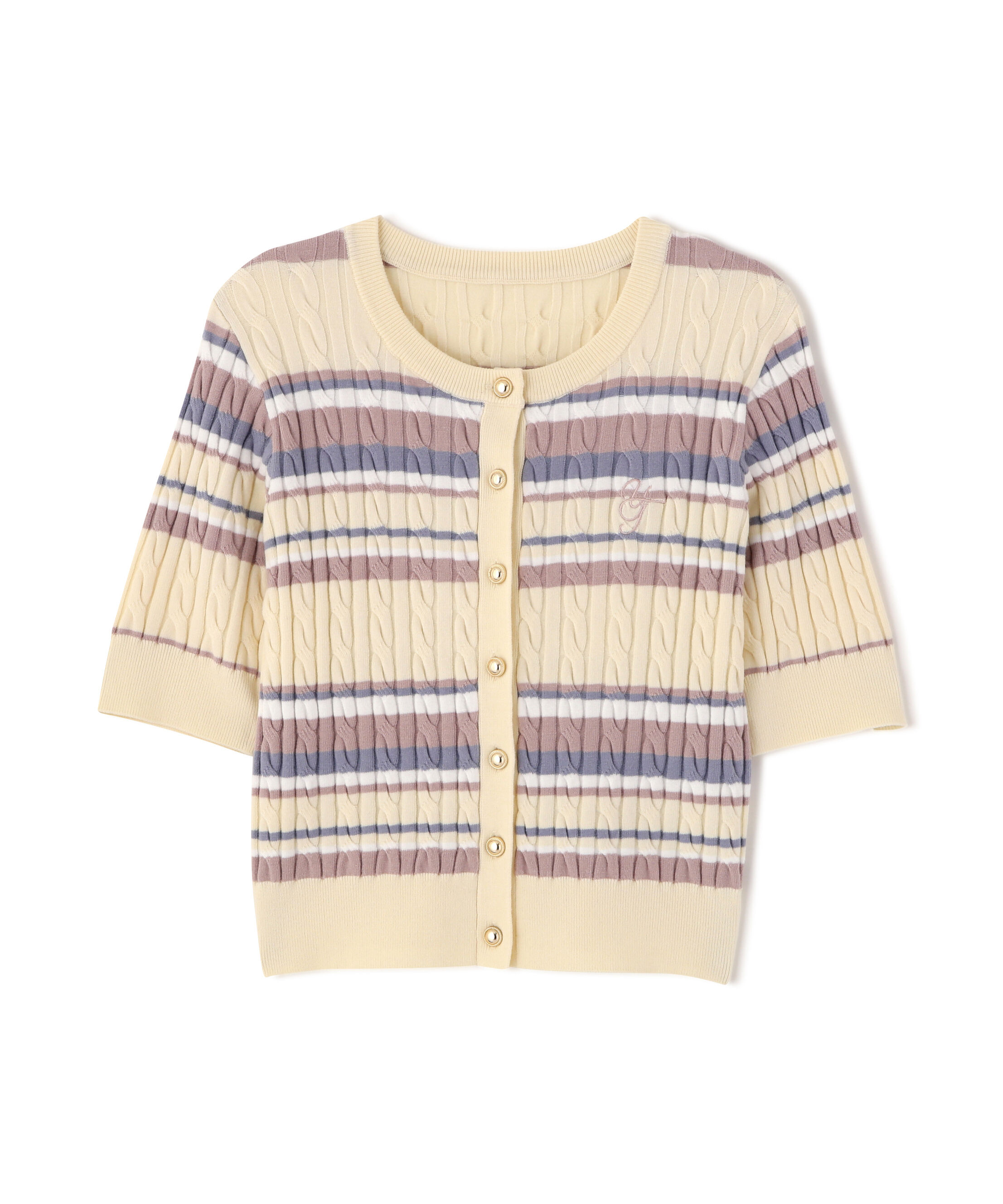 PROPORTION BODY DRESSING「＜山内ともなさんコラボ＞ケーブルカーディガン 26SS」|カーディガン|