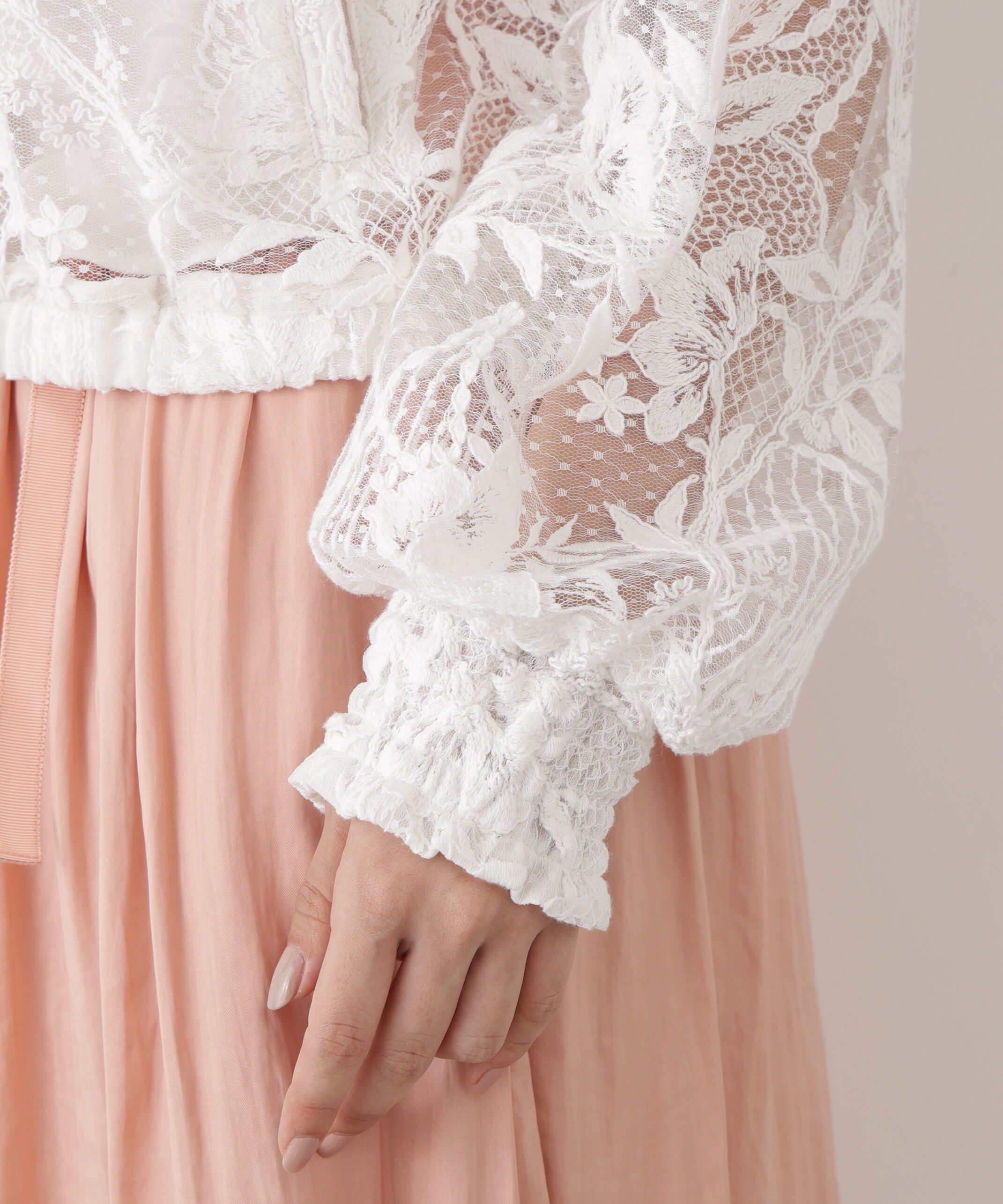  「◆フラワービジュレースブルゾン」|ブルゾン・スタジャン|