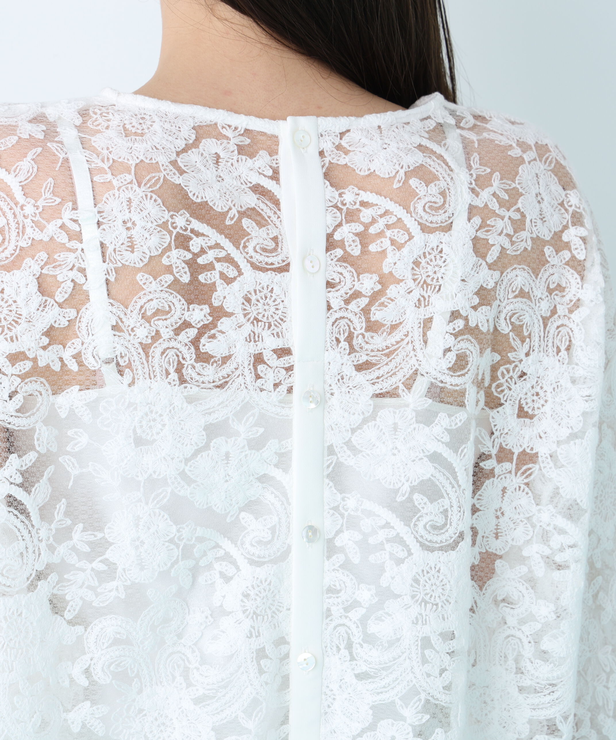  「スカラレースブラウス」|シャツ・ブラウス|