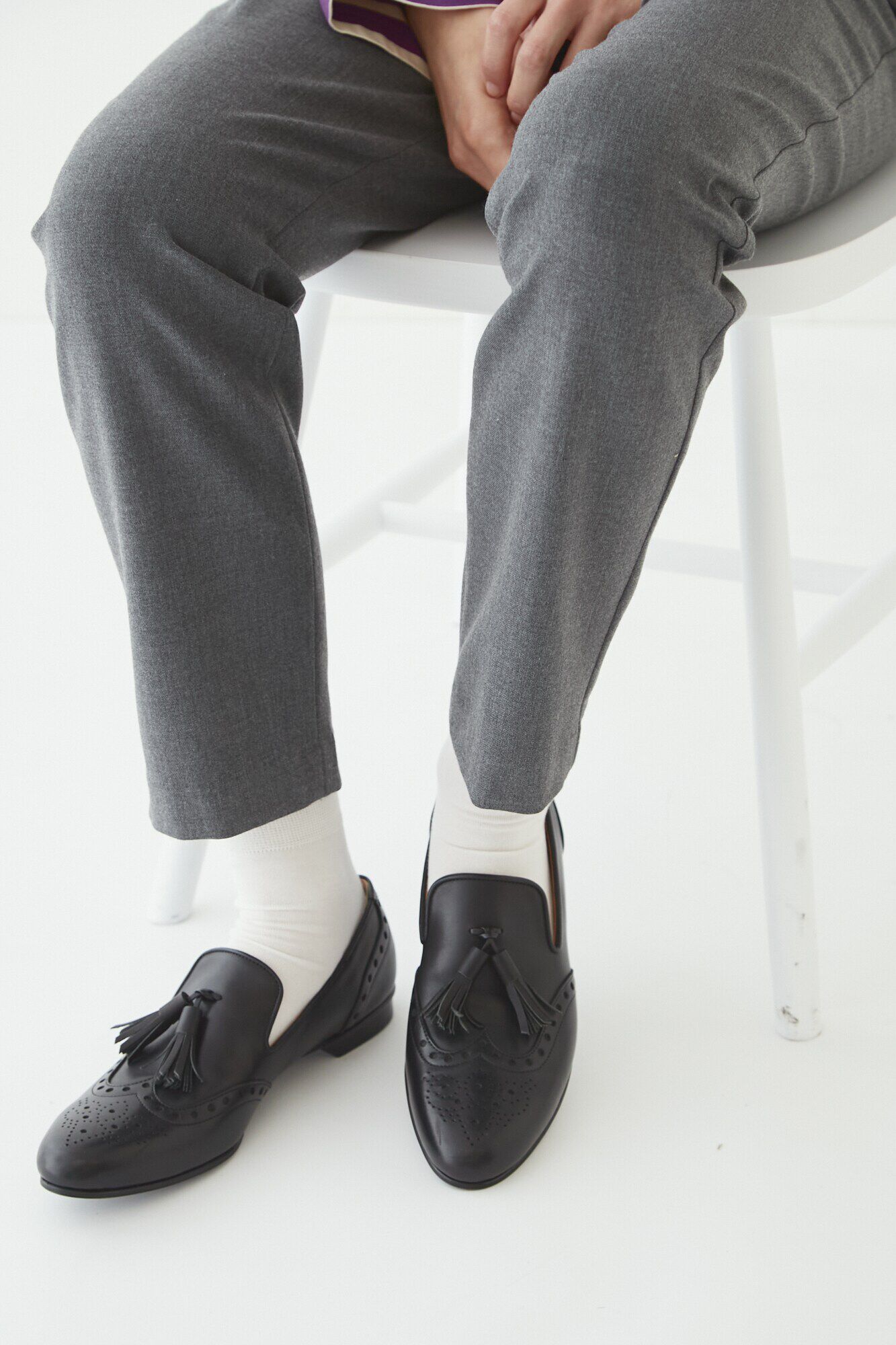  「◆ｃｈａｕｓｓｅｒウィングタッセルローファー」|その他|ブラック