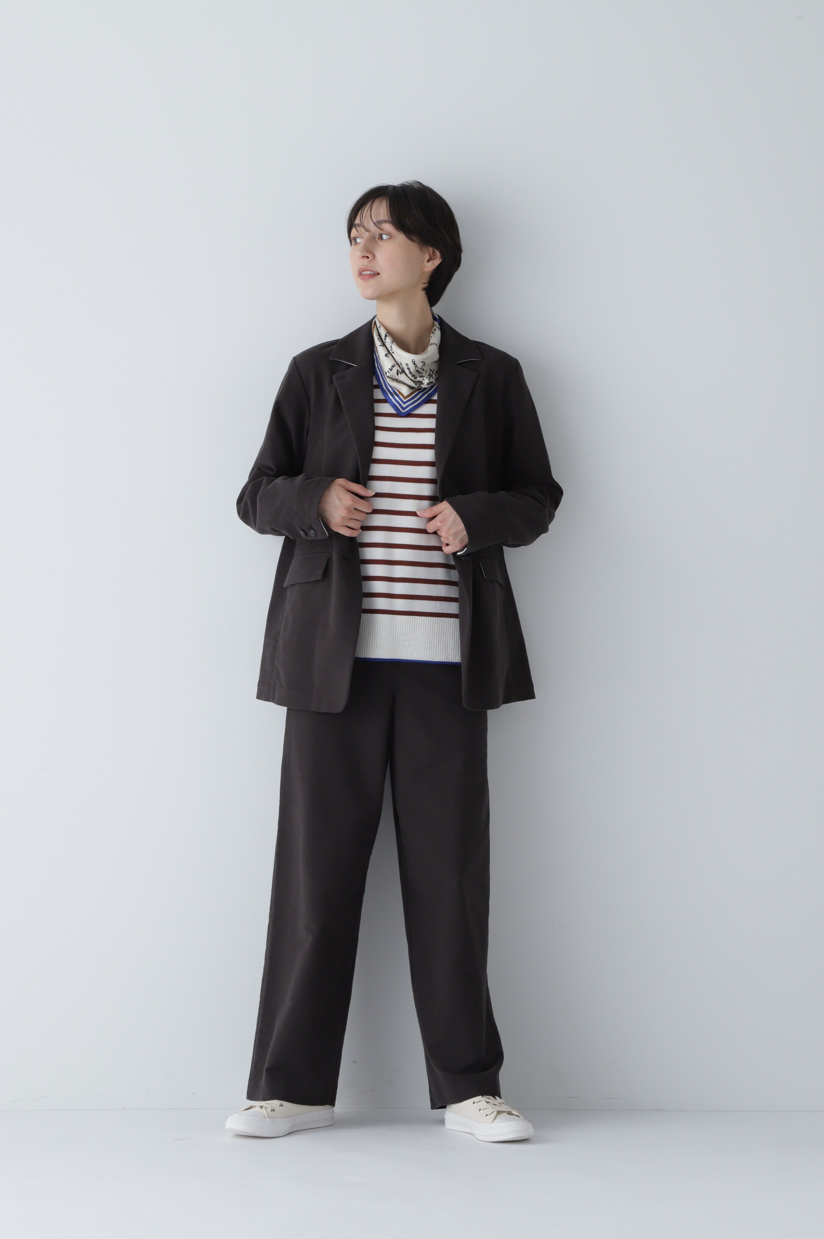  「◆梳毛ボーダーニット」|ニット・セーター|