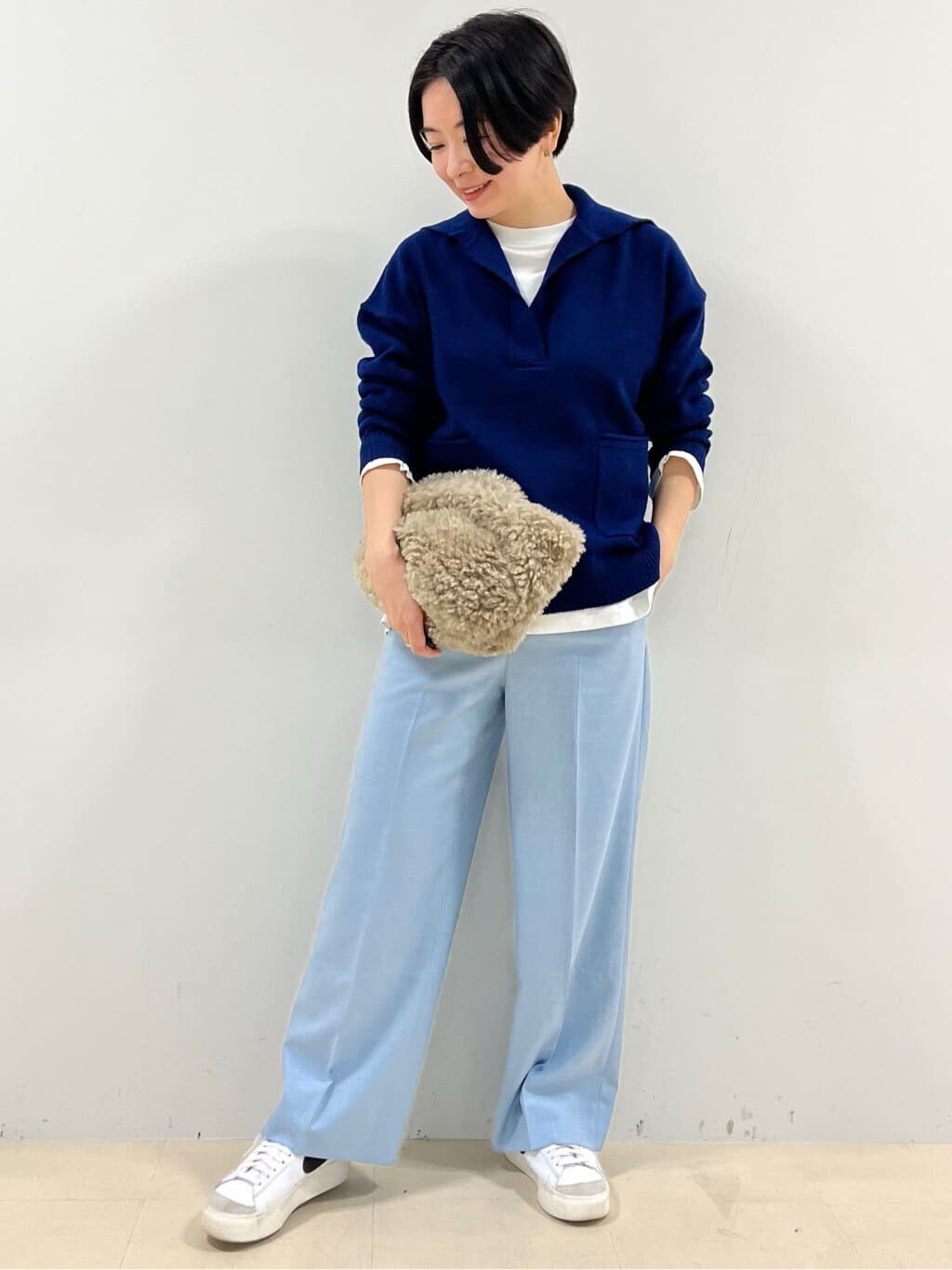  「◆センタープレスセミワイドパンツ」|その他|