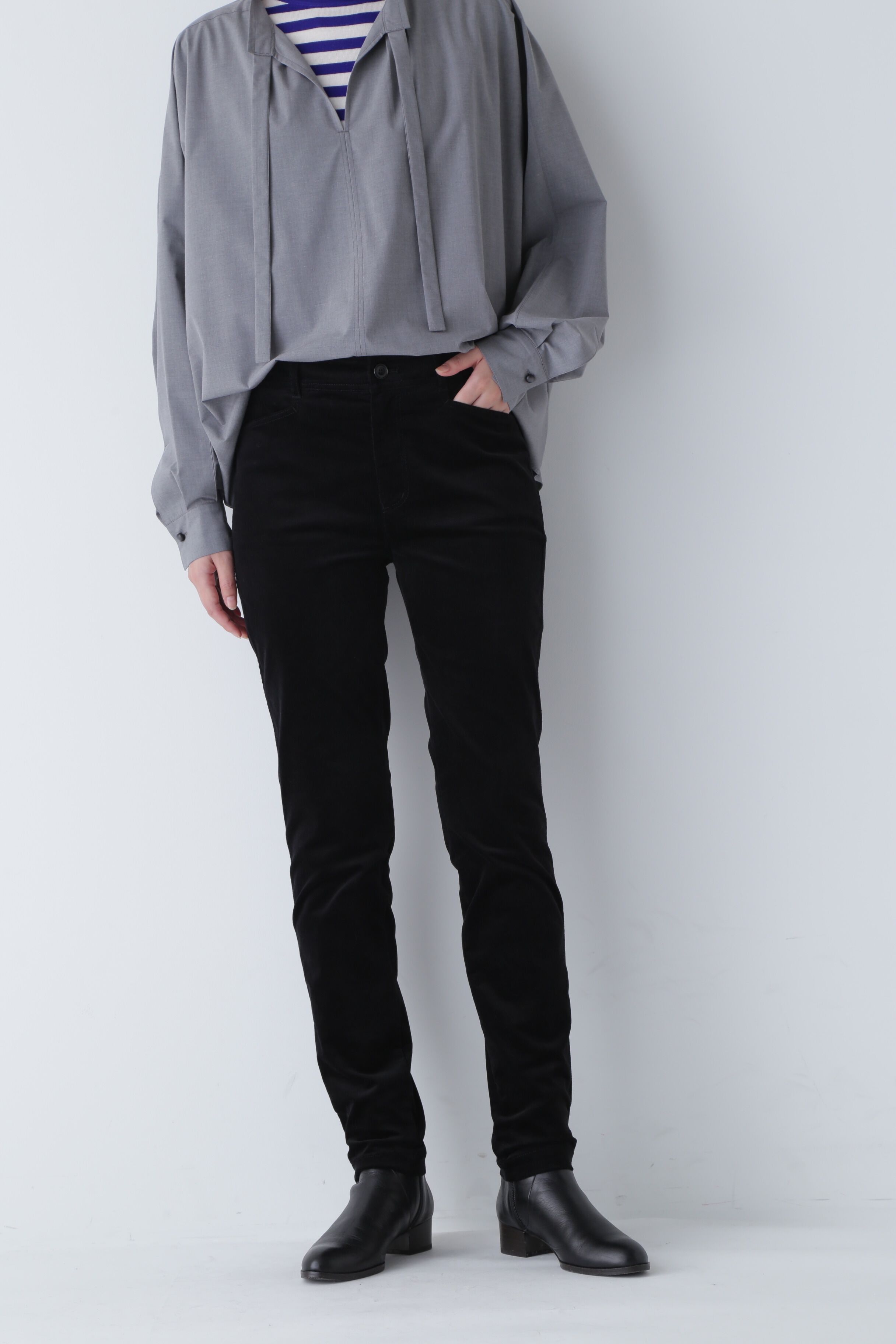  「◆別珍ストレッチパンツ」|その他|ブラック