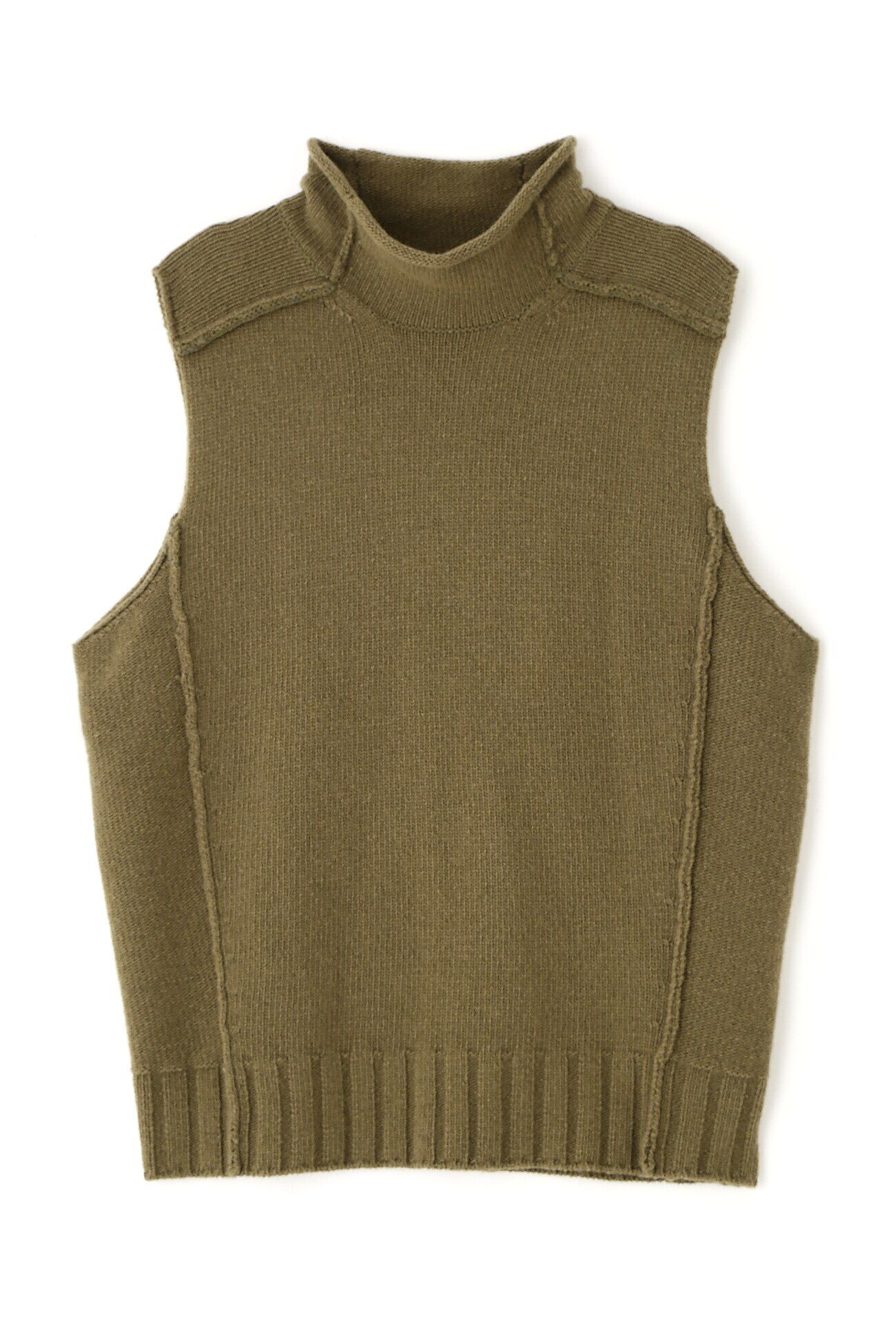  「◆アウトリンキングハイネックベスト」|ニット・セーター|