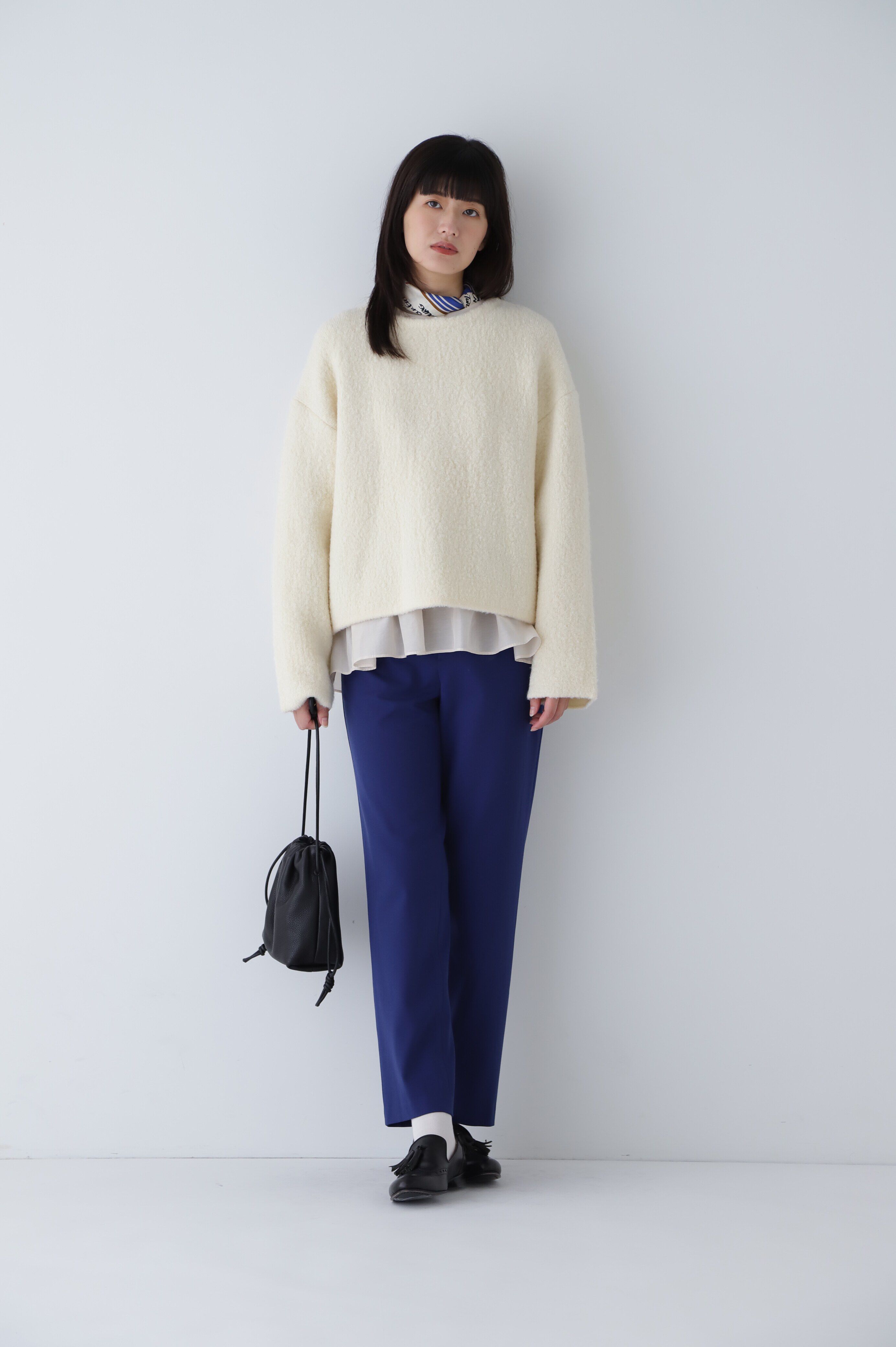  「◆接結ブークレニットプルオーバー」|ニット・セーター|