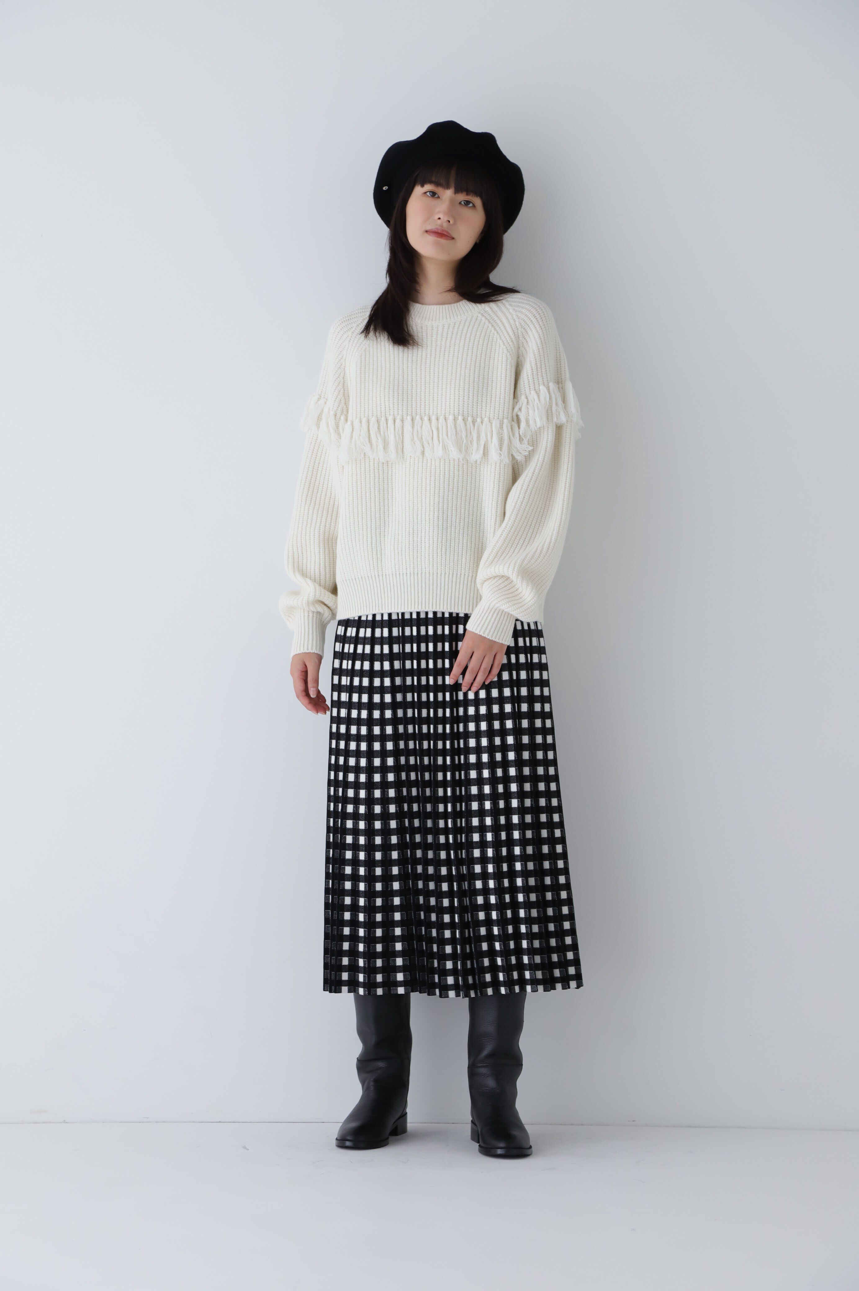  「◆フリンジニットプルオーバー」|ニット・セーター|