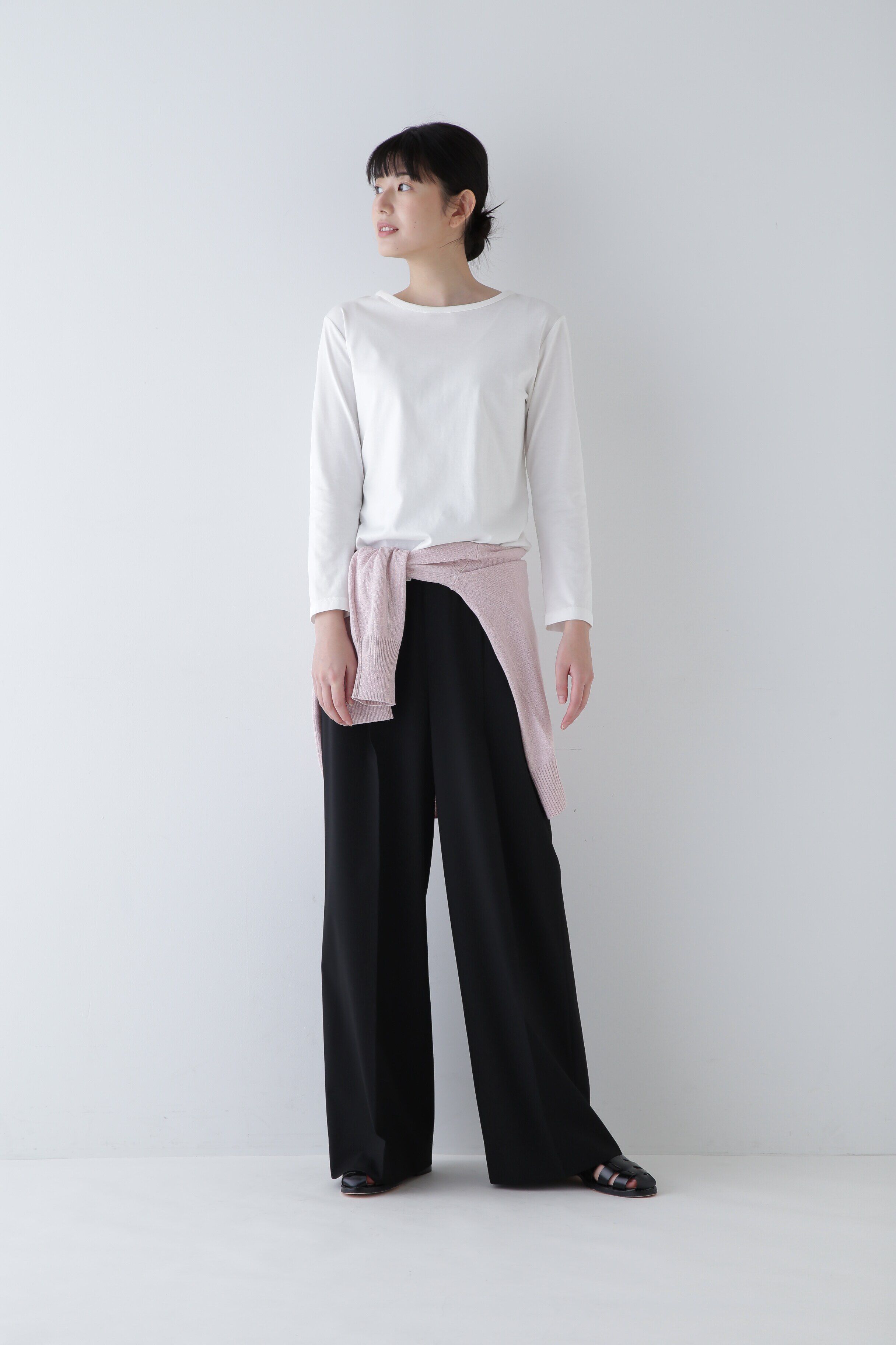  「オーガニック綿天竺長袖Ｔシャツ」|Tシャツ・カットソー|