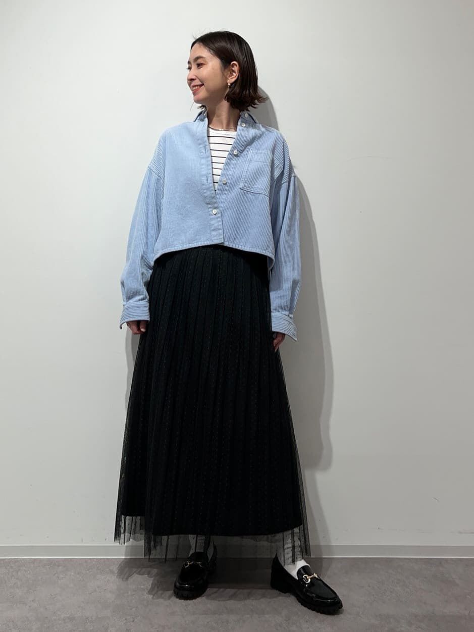  「スクエアドットチュールスカート」|スカート|