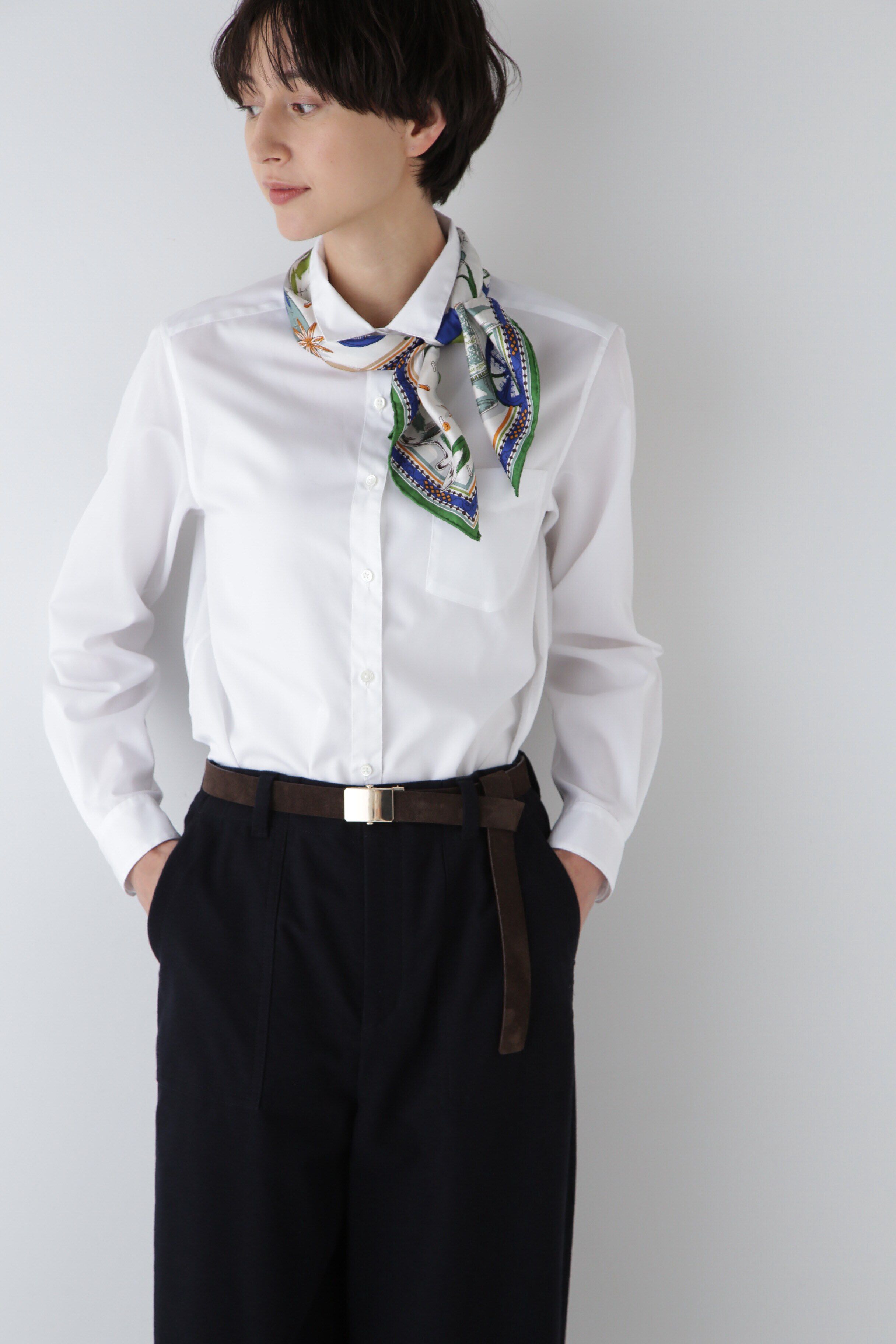  「◆コットンベーシックシャツ」|シャツ・ブラウス|