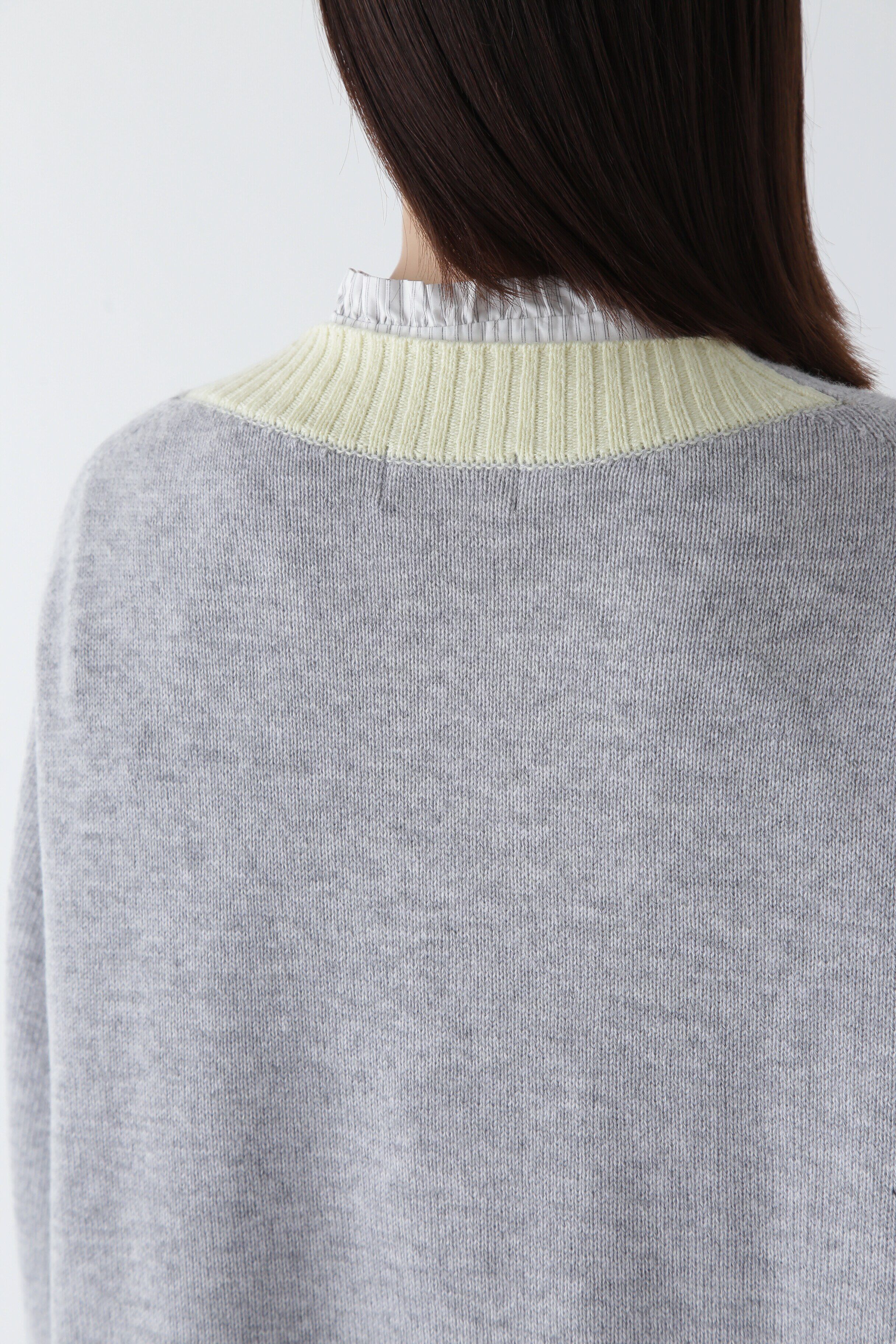  「◆ウールカシミヤＶネックニットプルオーバー」|ニット・セーター|