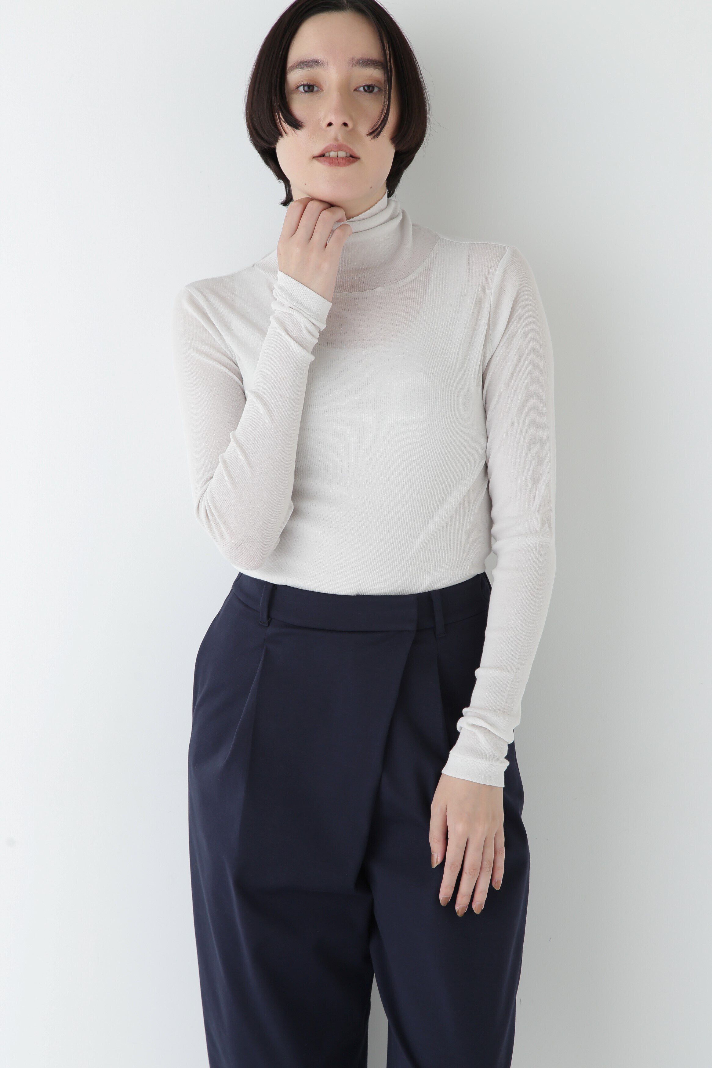  「◆シアータートルプルオーバー」|Tシャツ・カットソー|ライトグレー