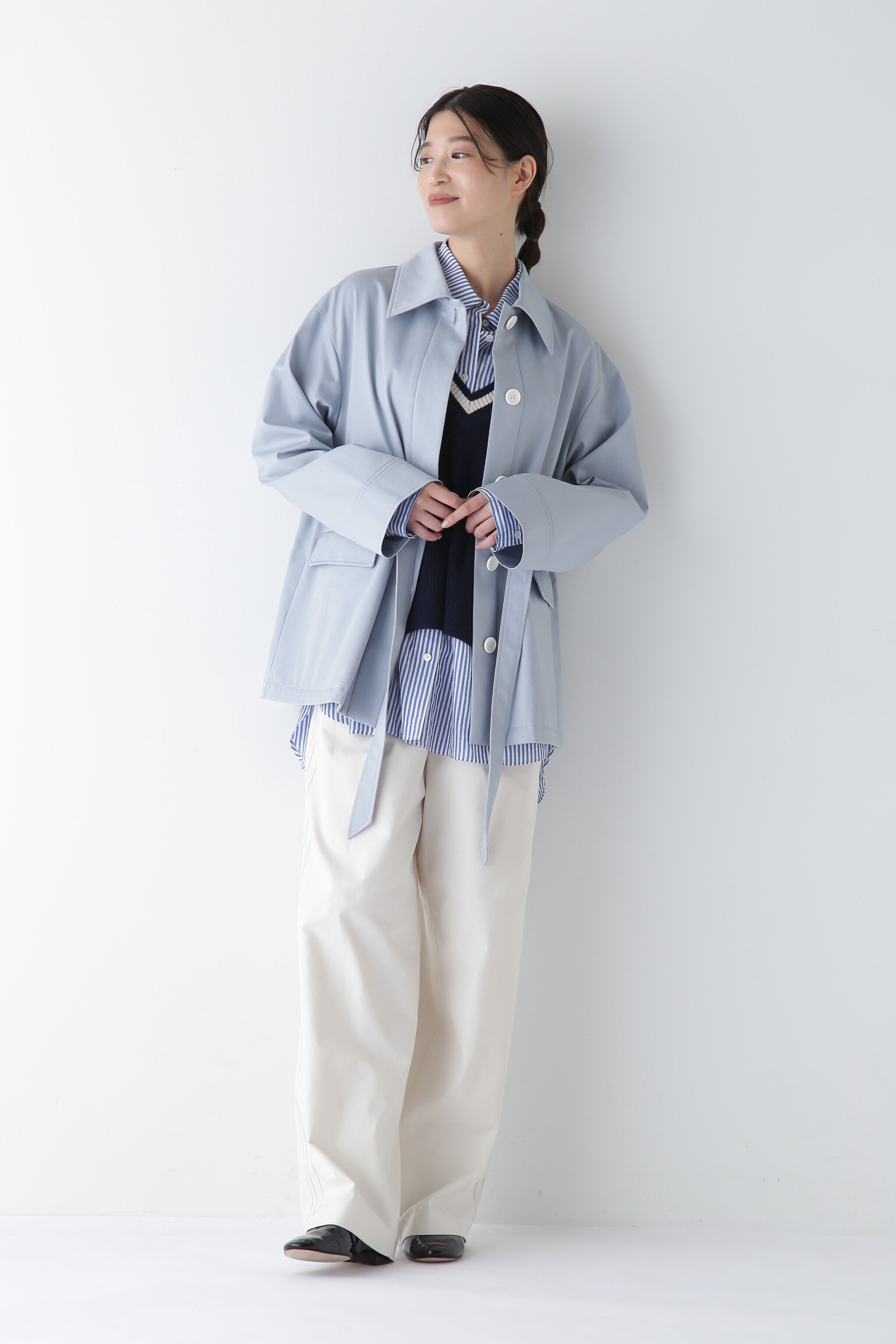  「◆ツイルクロスステンカラーブルゾン」|その他|