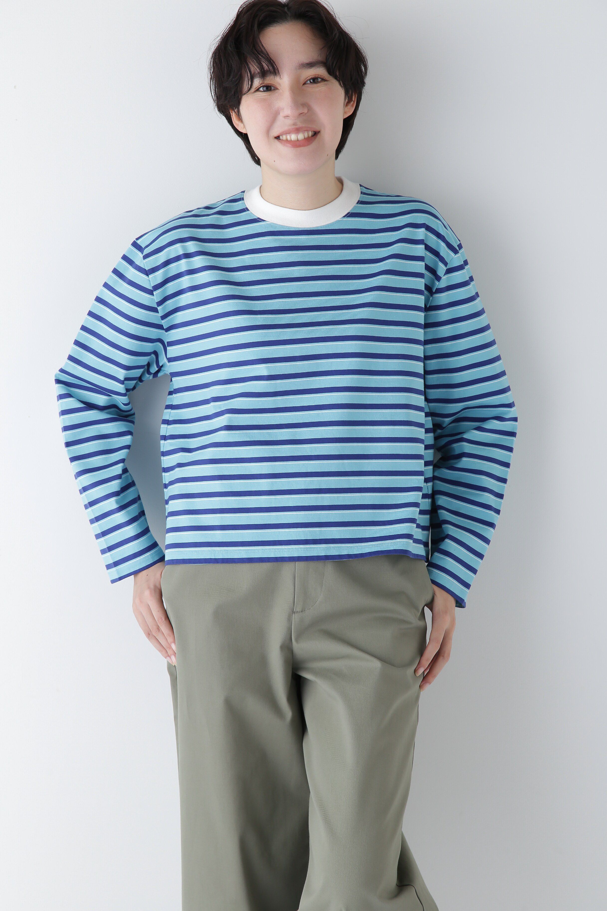  「◆ボーダーボックスＴシャツ」|Tシャツ・カットソー|ブルーボーダ 3