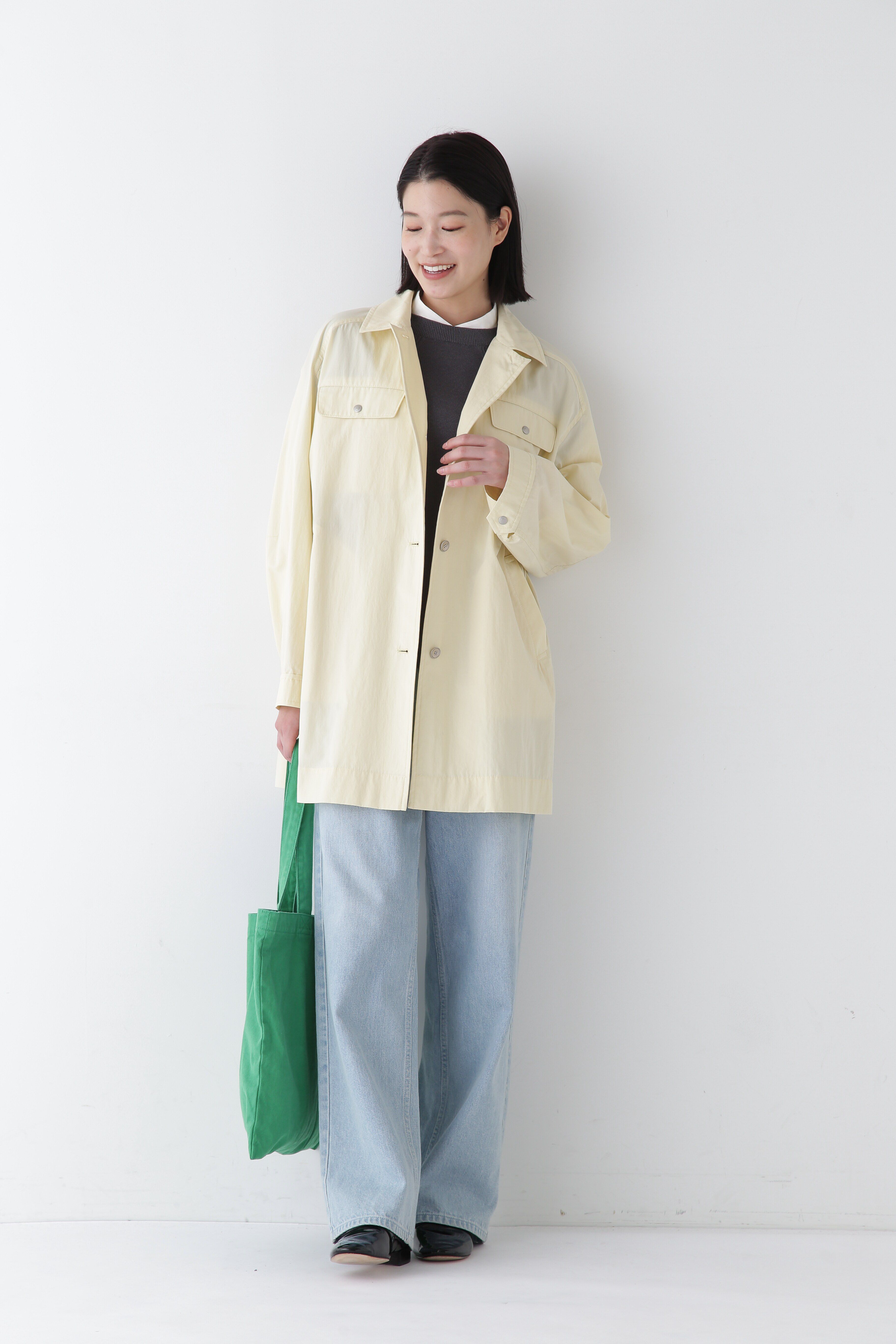  「◆【ウォッシャブル】ハイゲージクルーネックニットベスト」|ニット・セーター|