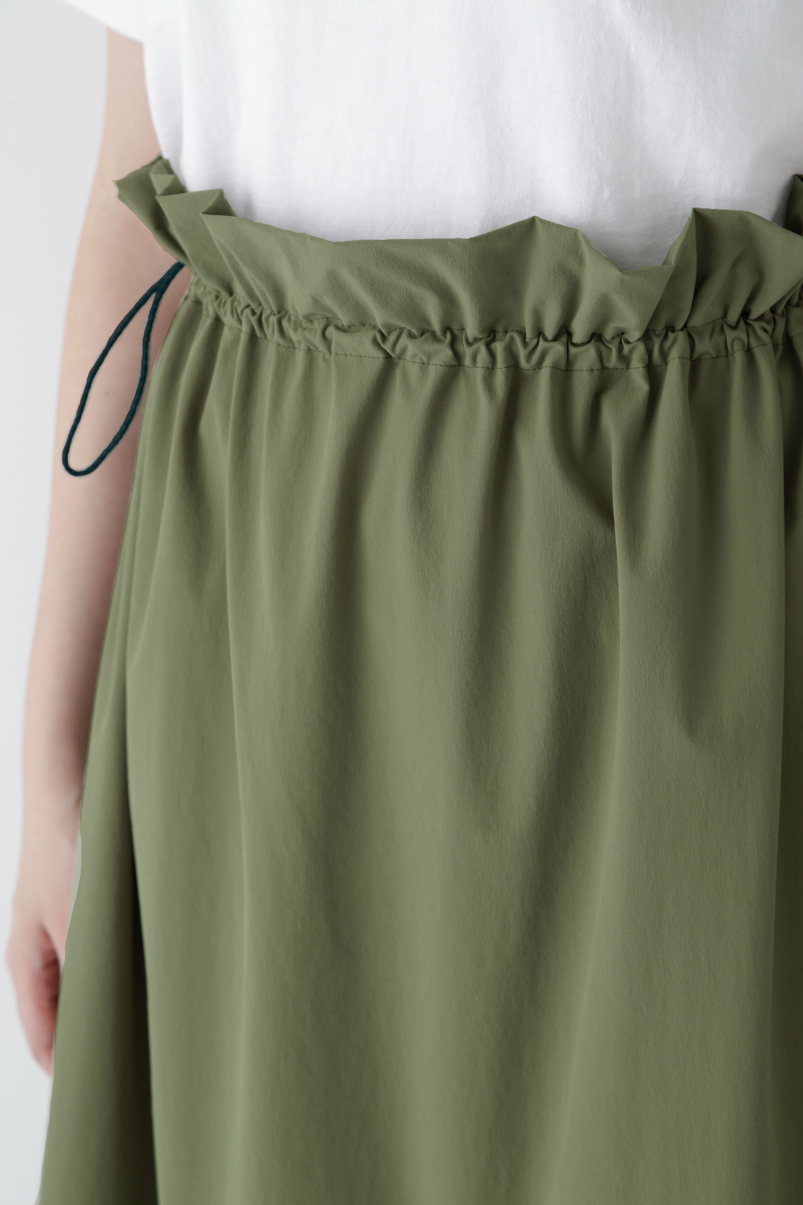  「◆【撥水・接触冷感】ナイロンストレッチギャザースカート」|スカート|