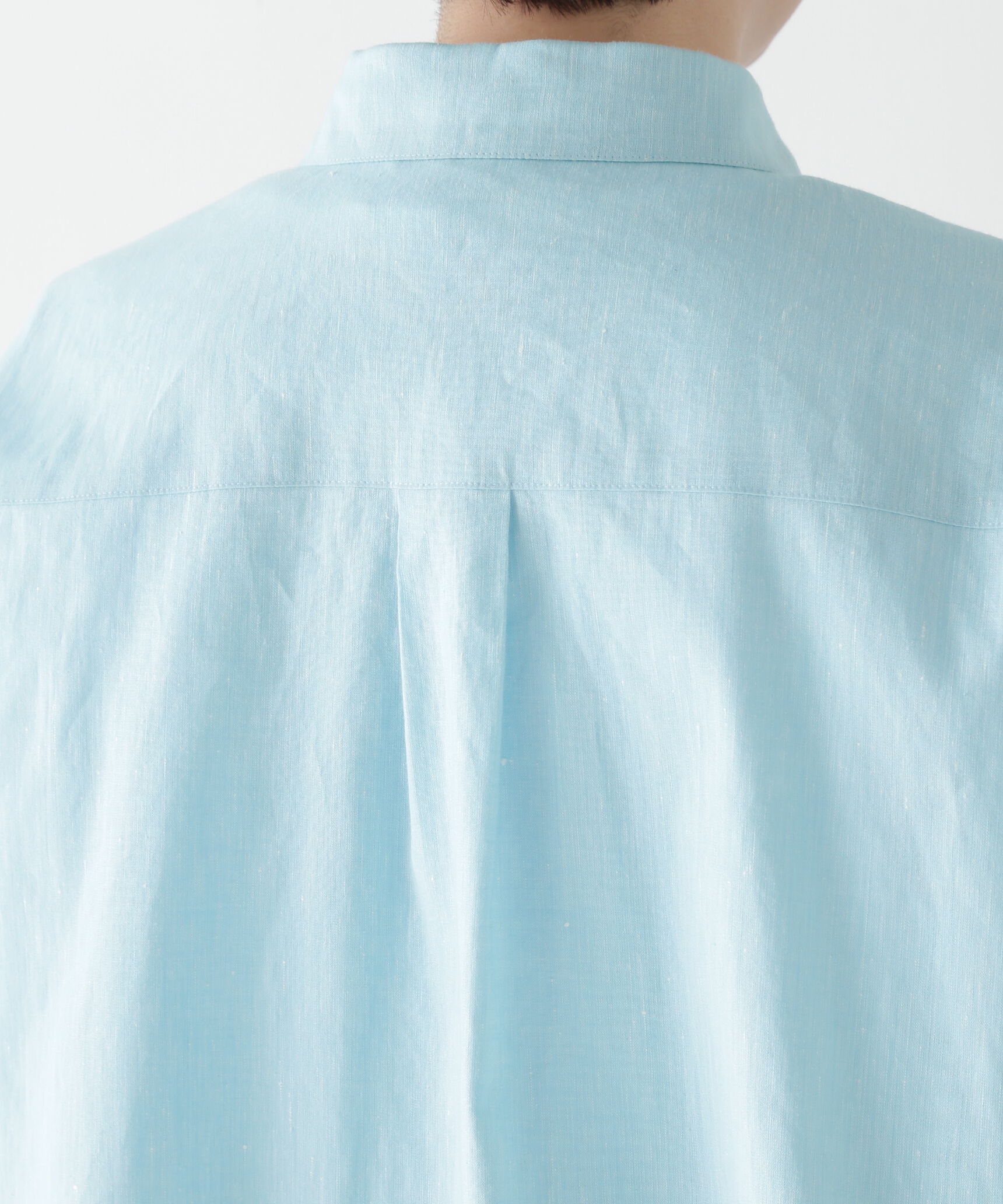  「◆コットンリネンシャンブレーハーフスリーブボックスシャツ」|シャツ・ブラウス|