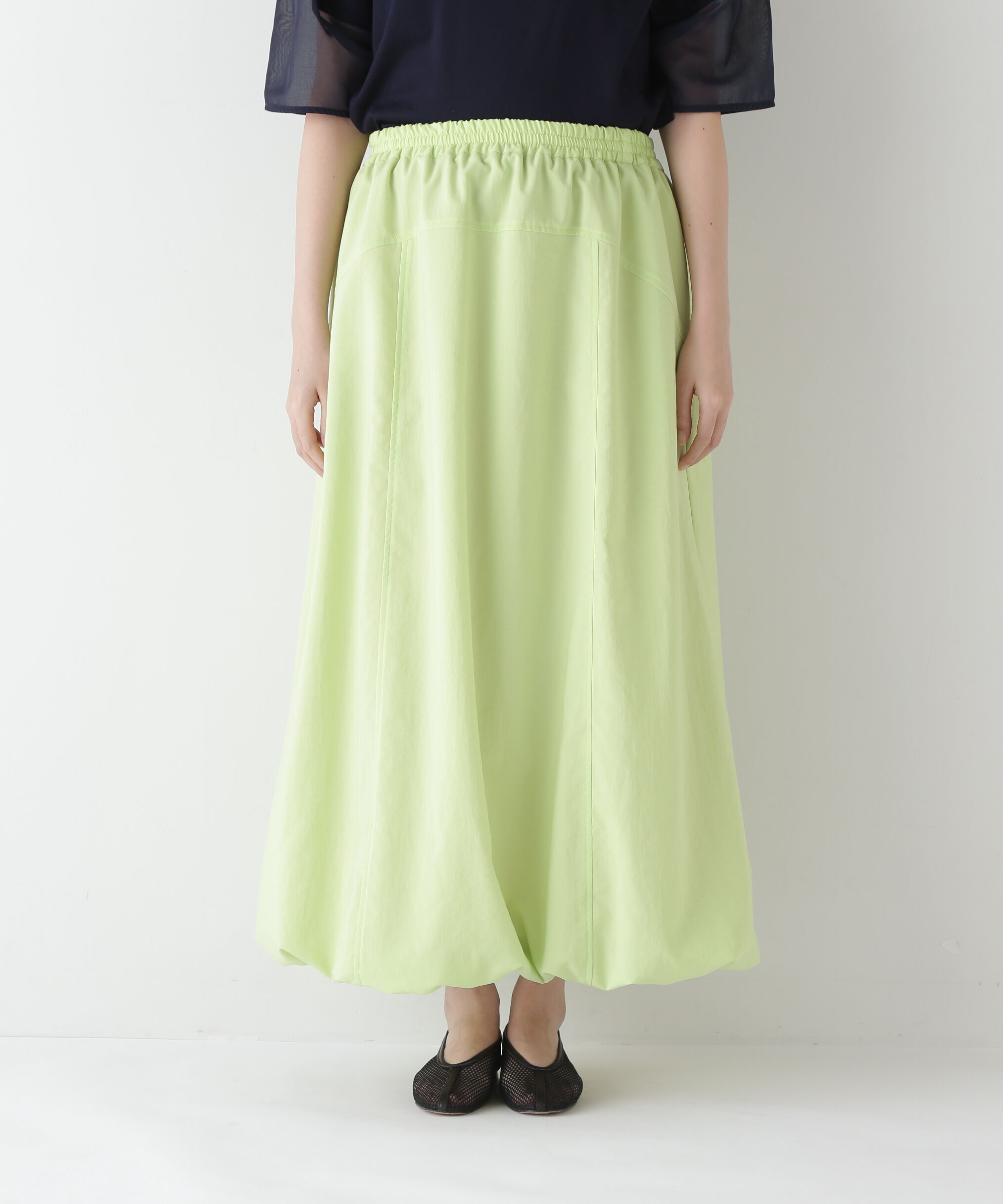  「◆【接触冷感・吸汗、速乾・吸水速乾】ドライポリエステルストレッチポプリンスカート」|スカート|