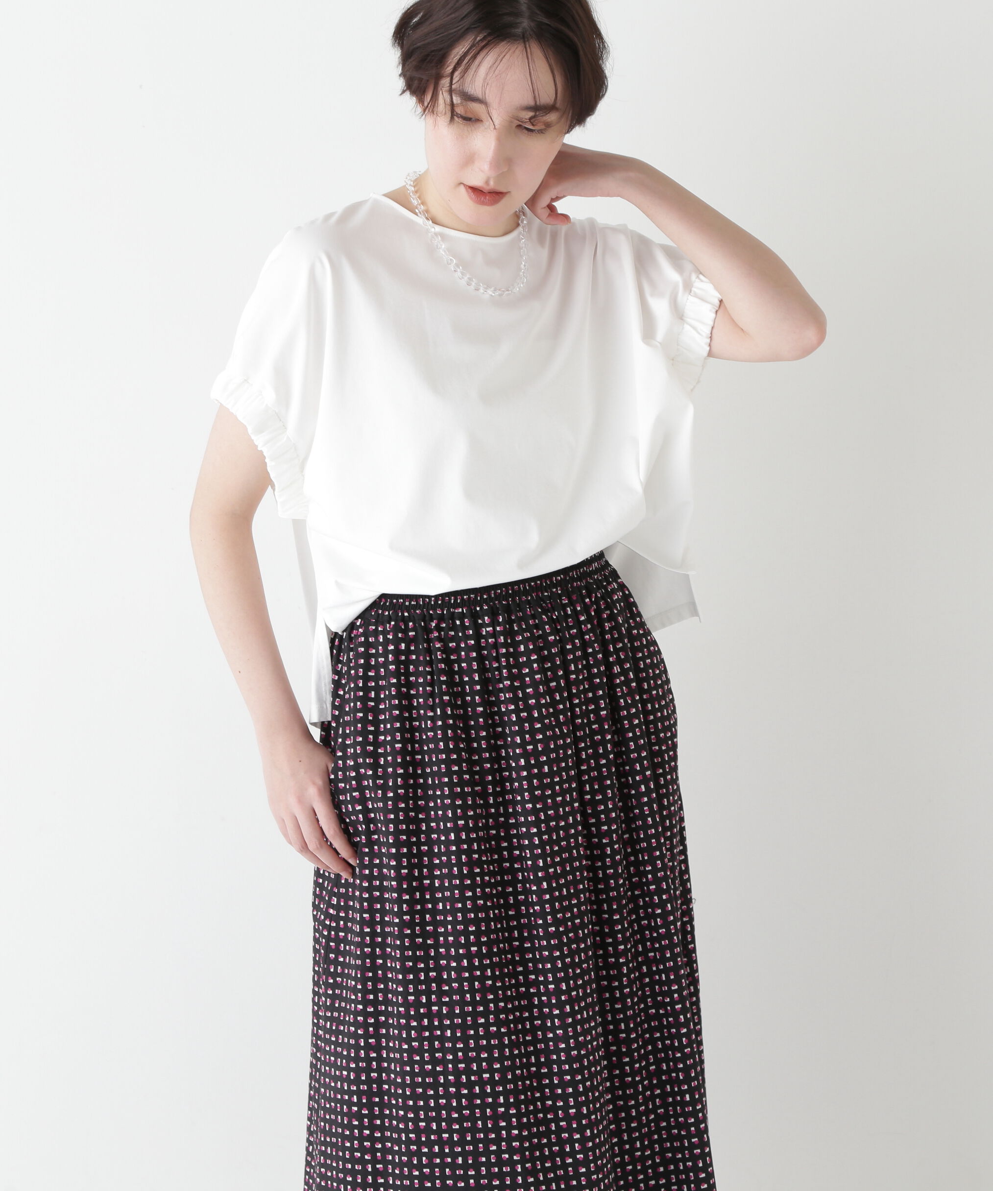  「◆ハイゲージプレーティング天竺プルオーバー」|Tシャツ・カットソー|ホワイト