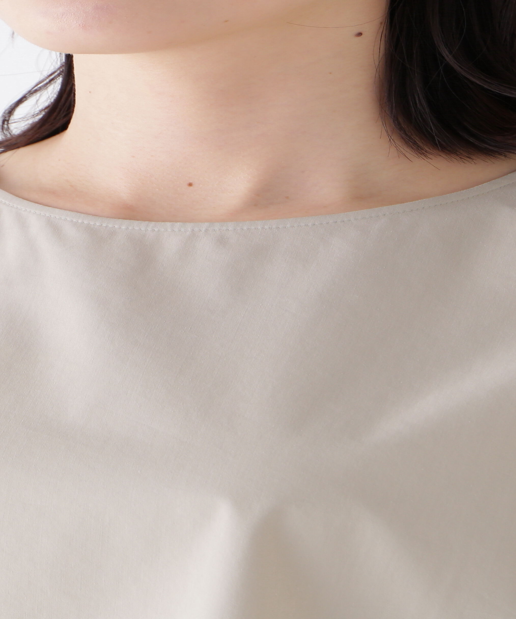  「◆ｺｯﾄﾝﾎﾟﾘｴｽﾃﾙｳｪｻﾞｰｽﾄﾚｯﾁﾌﾚﾝﾁｽﾘｰﾌﾞﾌﾟ 」|シャツ・ブラウス|