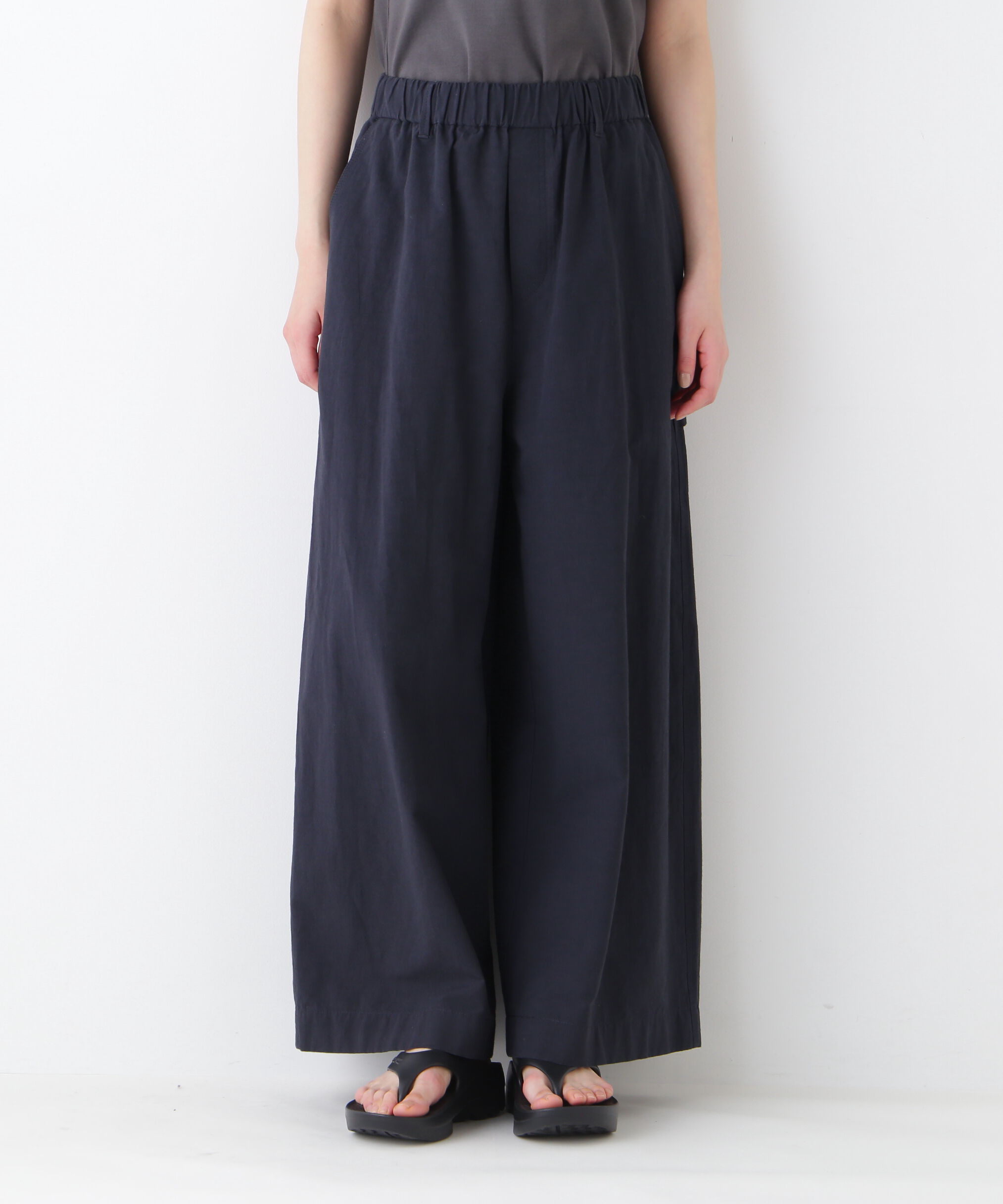  「◆コットンリネンウェザー近江晒シェフパンツ」|その他|