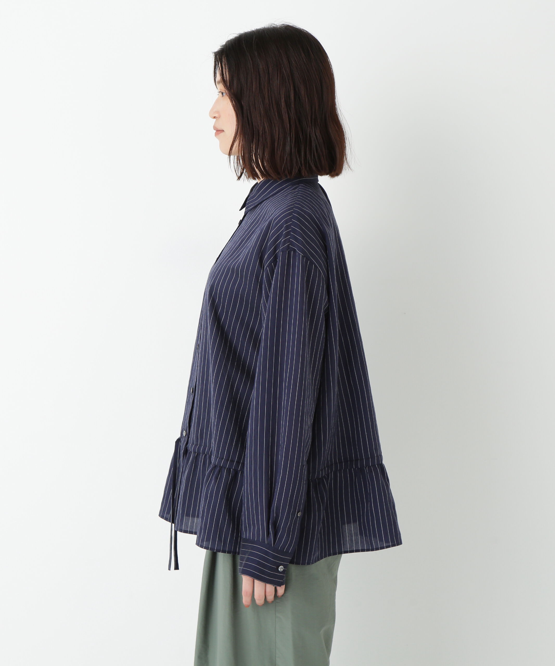  「◆シアストライプブラウス」|シャツ・ブラウス|