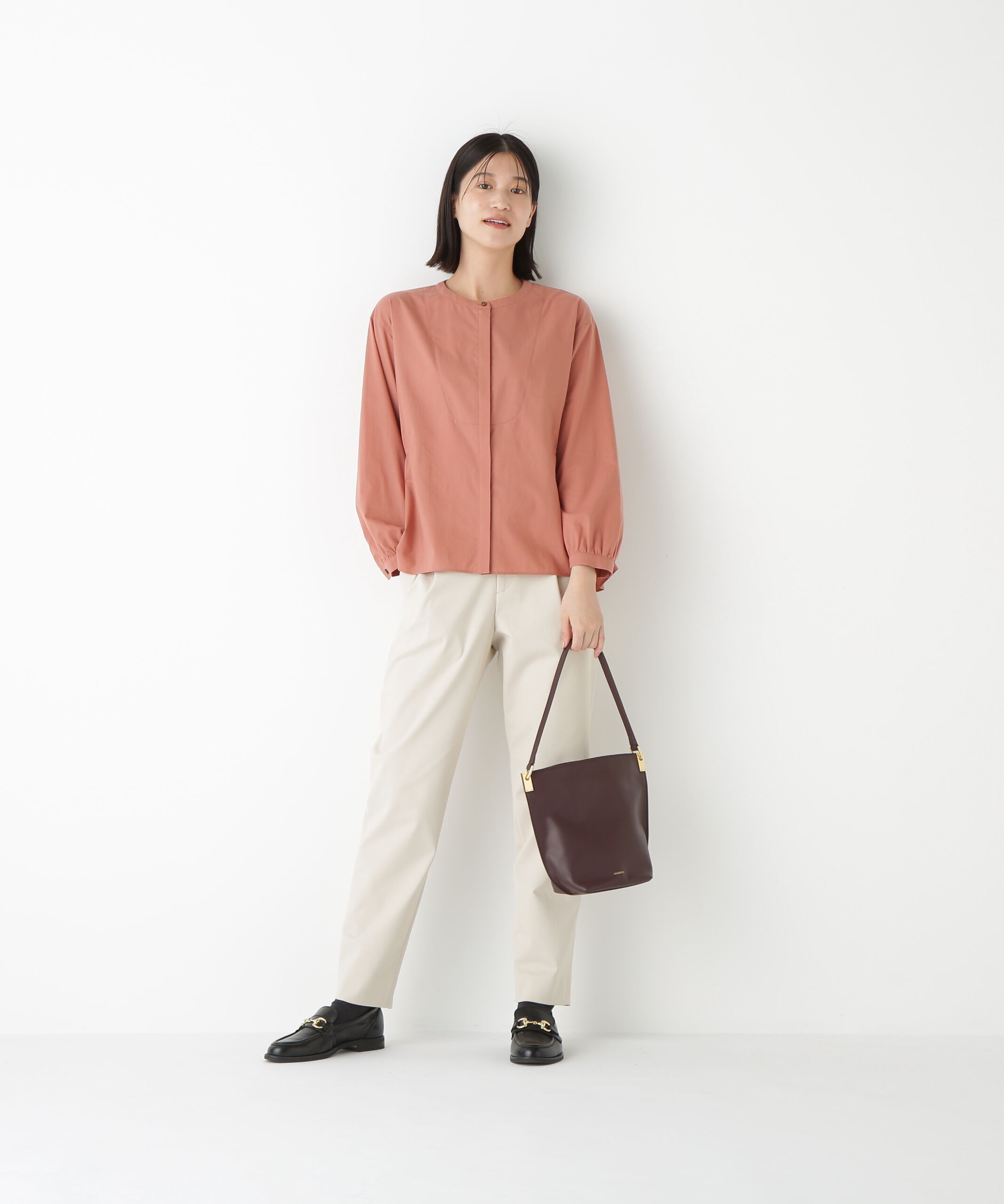  「◆ストレッチポンチワンタックテーパードパンツ」|その他|