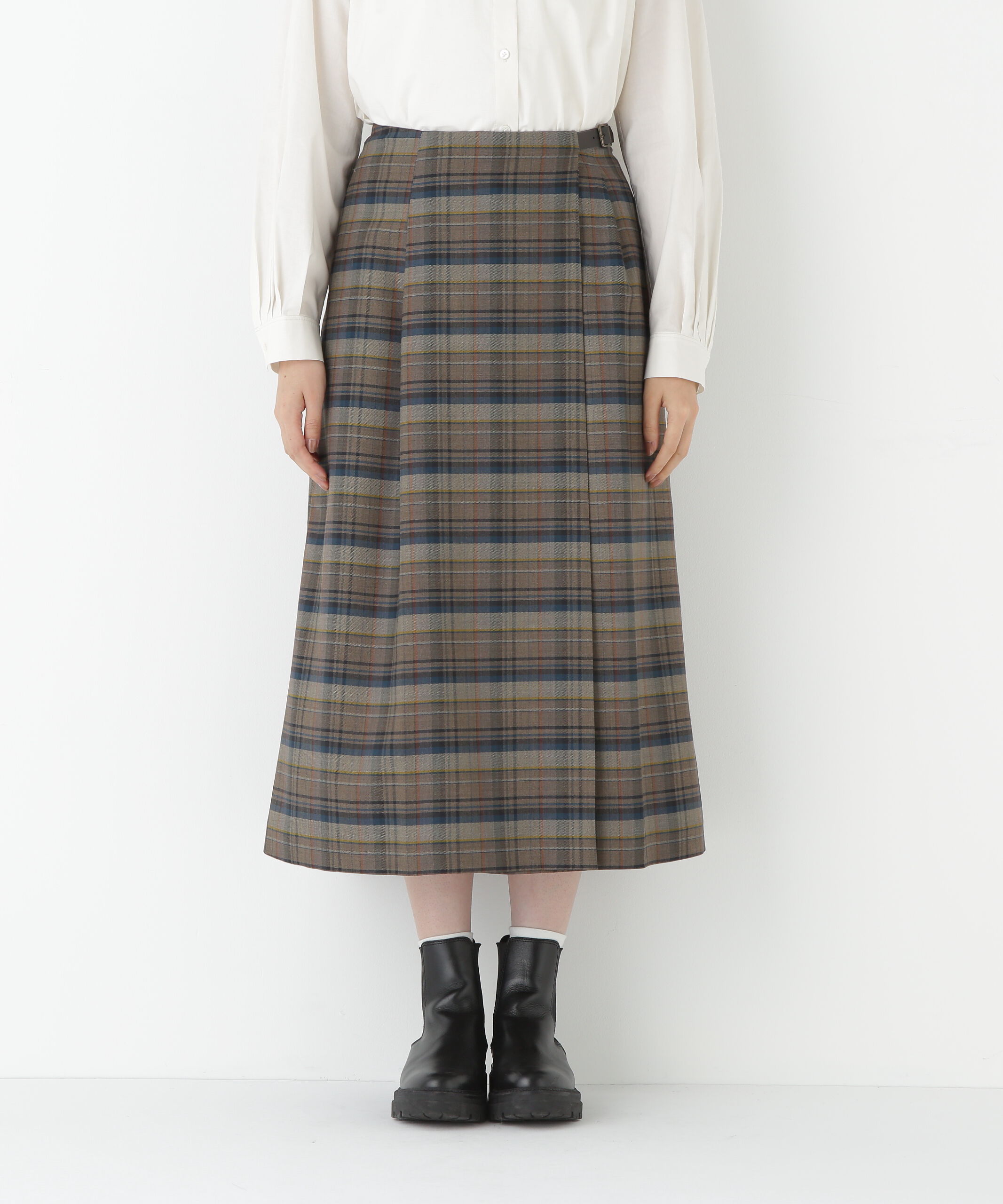  「◆先染めチェックキルト風スカート」|スカート|