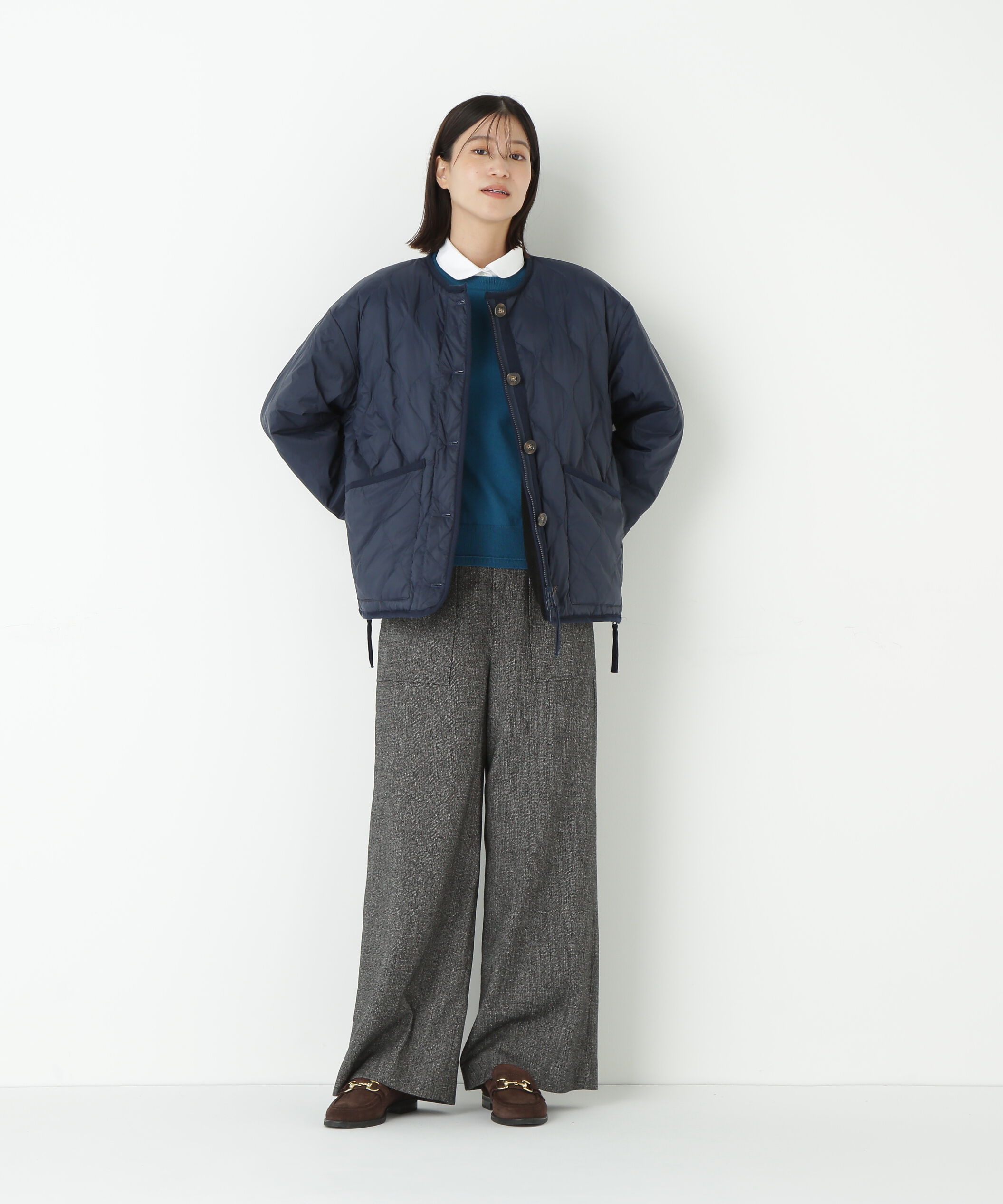  「◆リバーシブルボアダウンブルゾン」|ブルゾン・スタジャン|