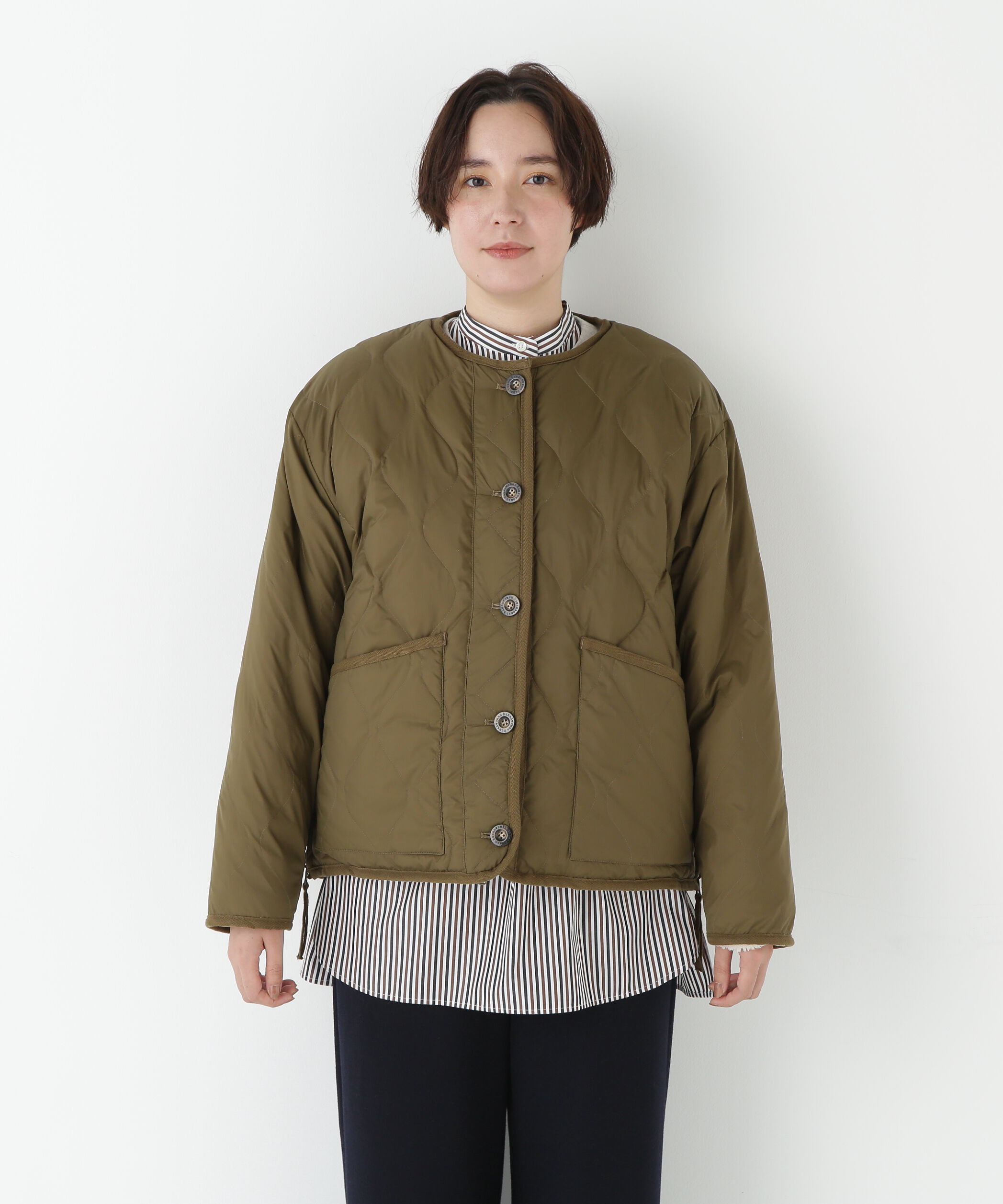  「◆リバーシブルボアダウンブルゾン」|ブルゾン・スタジャン|