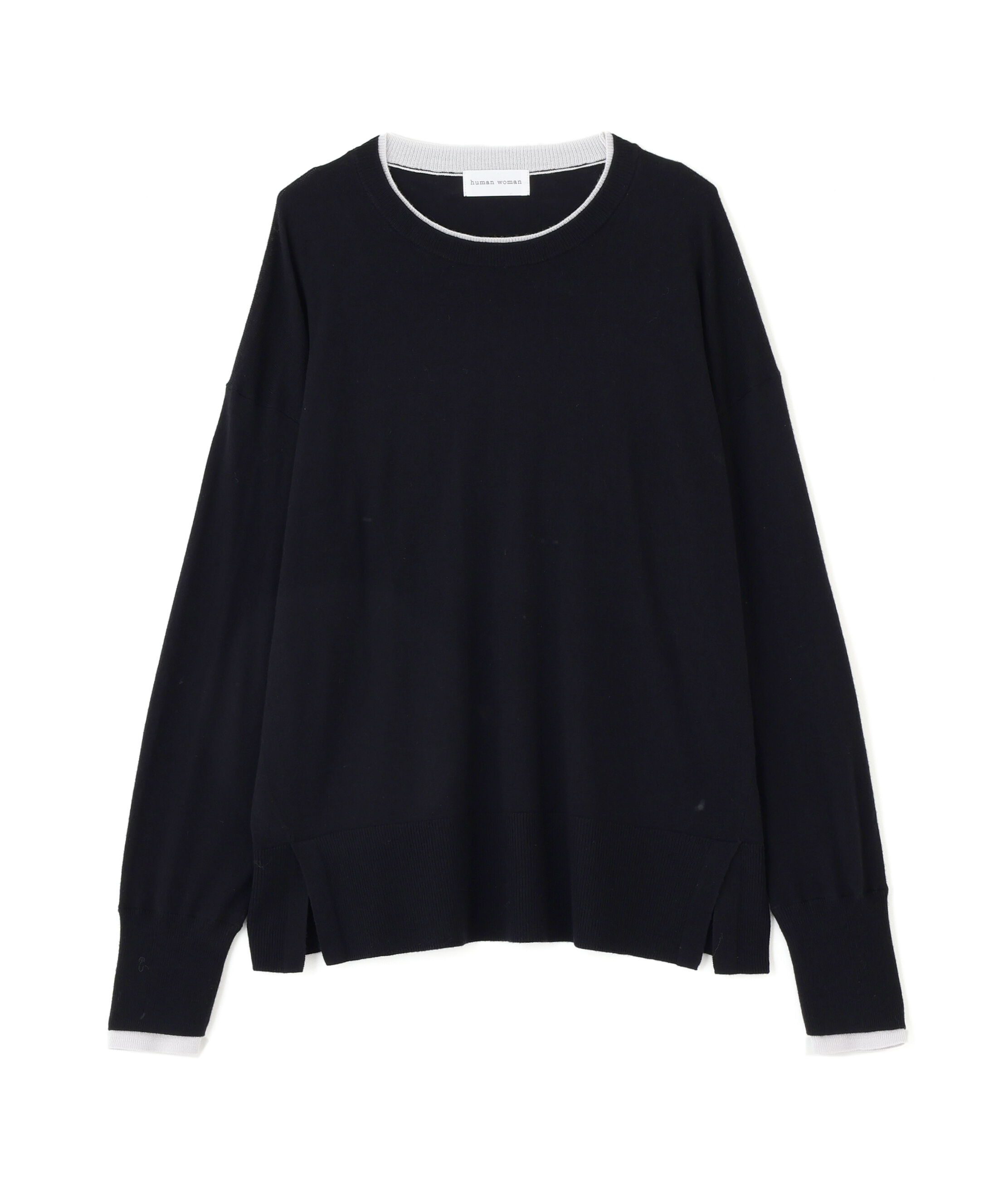  「◆ハイゲージバイカラーハイネックプルオーバー」|ニット・セーター|