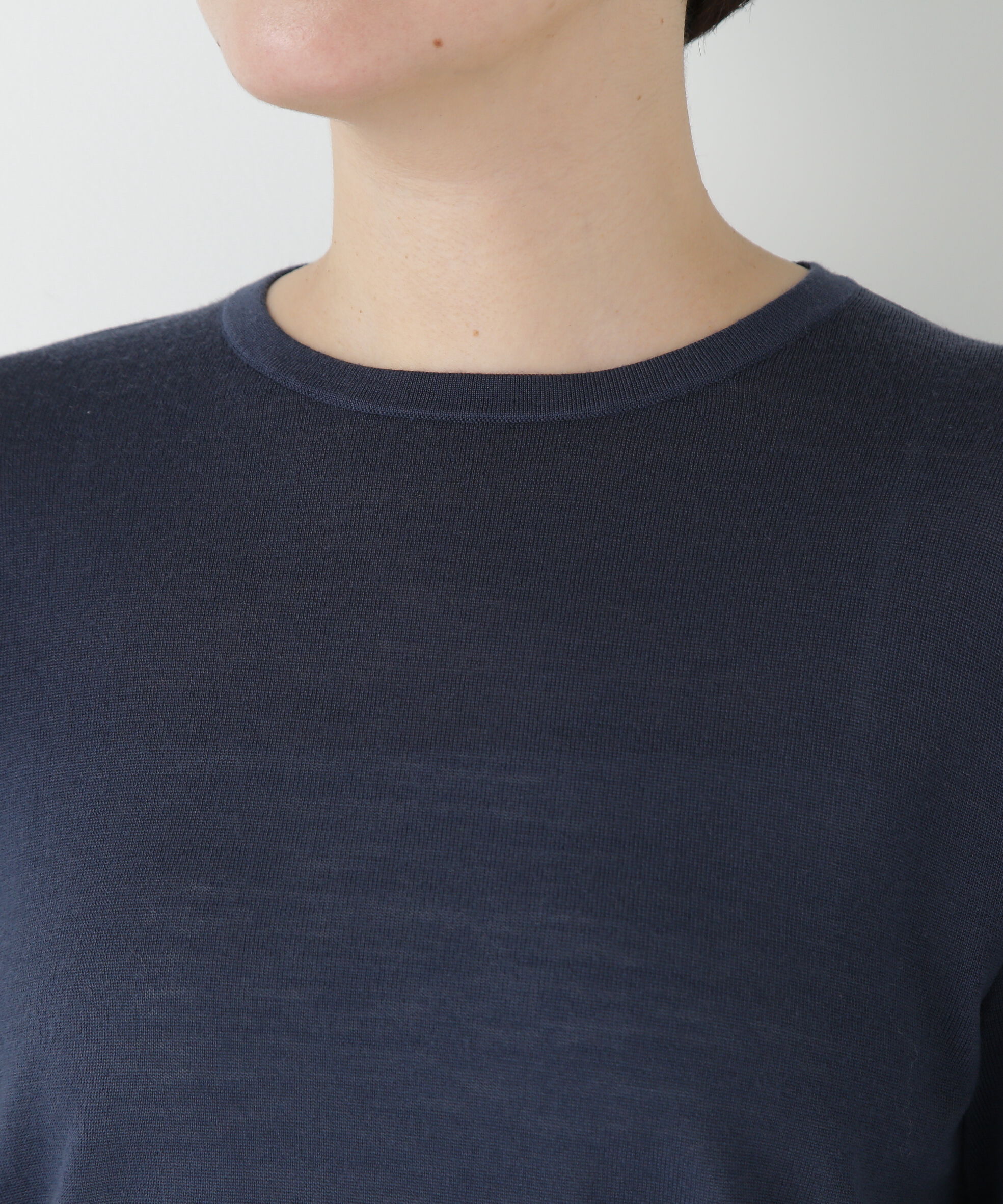  「◆クリアウールクルーネックニット」|ニット・セーター|