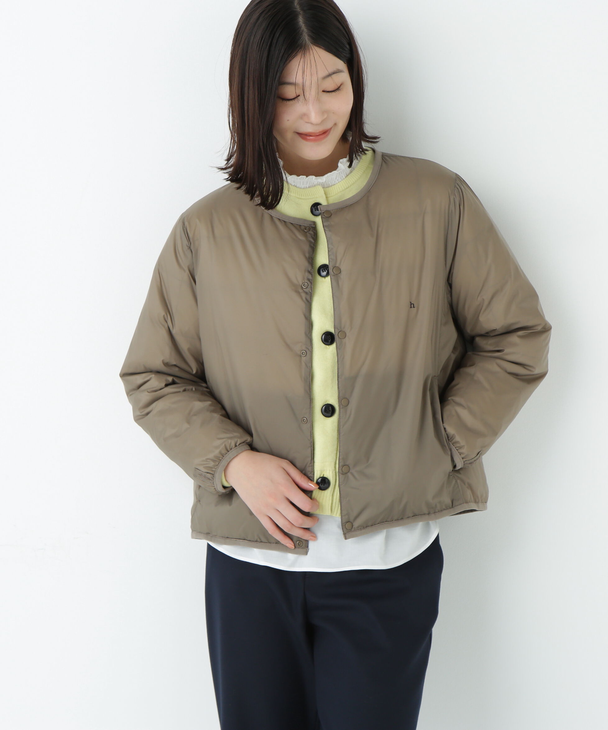  「◆≪ＴＡＩＯＮコラボ≫リバーシブルクルーネックダウンブルゾン」|ブルゾン・スタジャン|