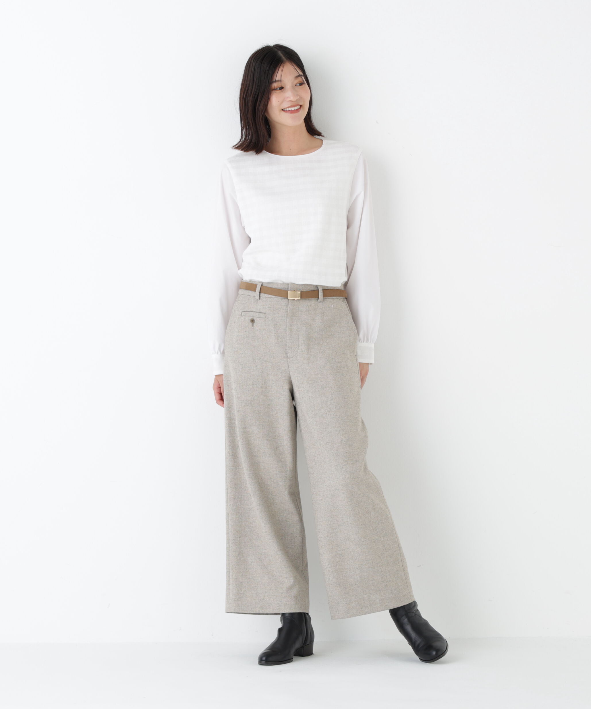  「◆《ウォッシャブル》ツィードツイルガウチョパンツ」|その他|