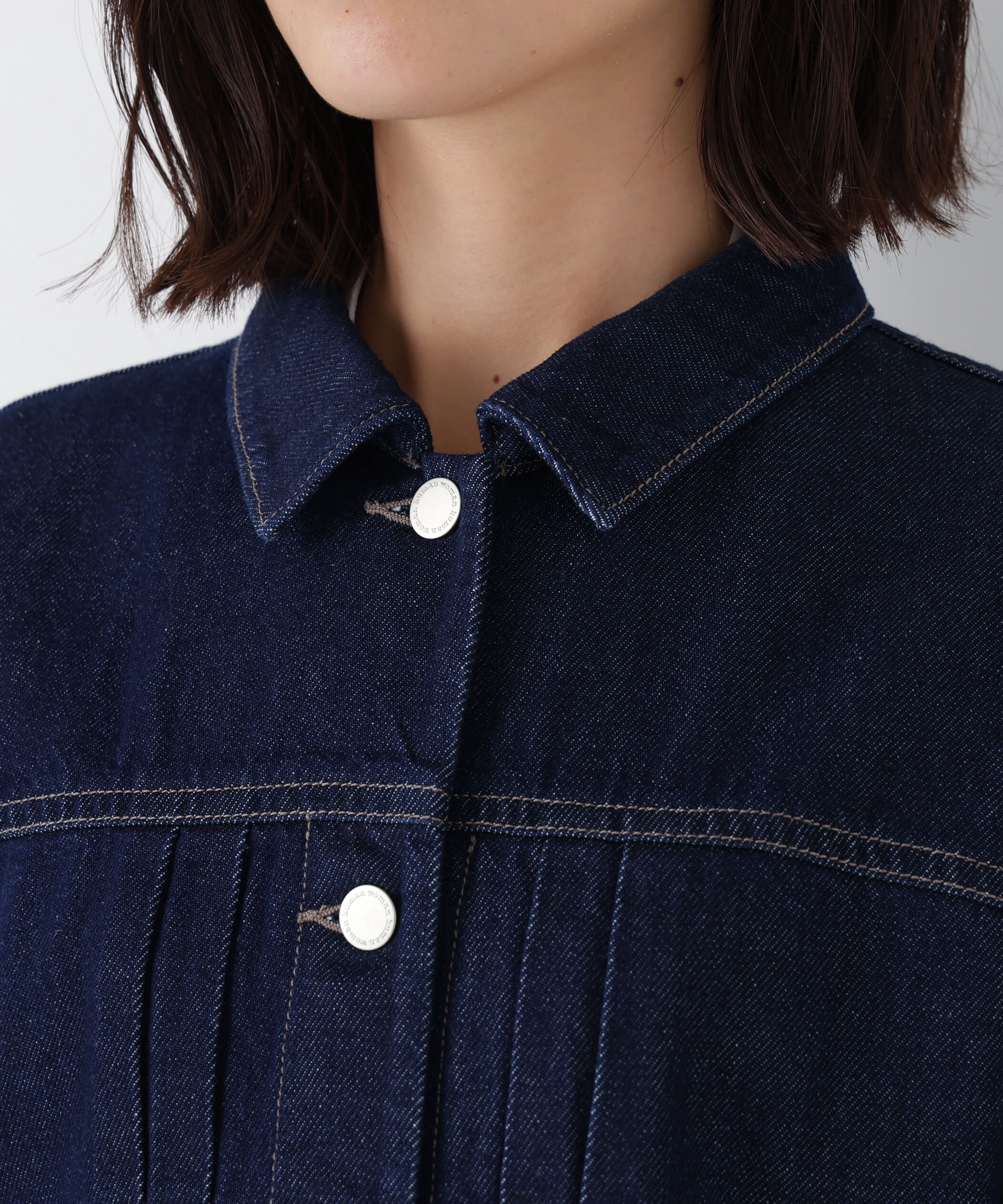  「◆《ウォッシャブル》ソフトデニムドッキングブルゾン」|ブルゾン・スタジャン|