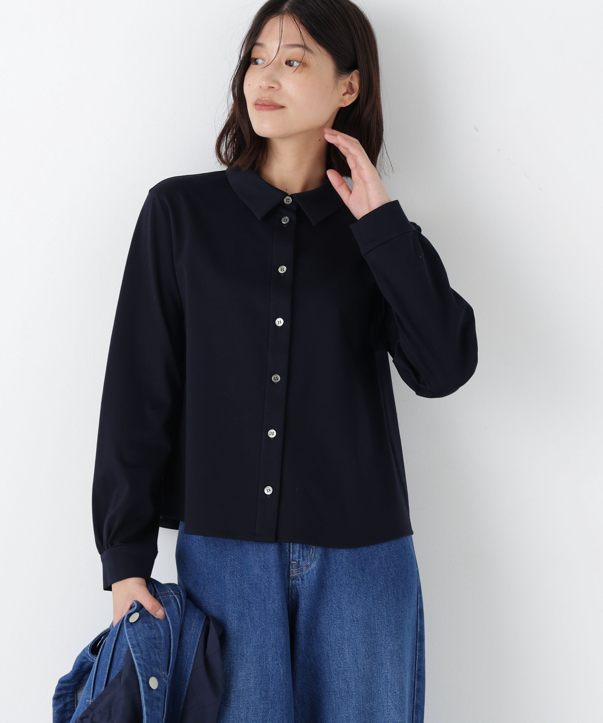  「◆カットソーシャツ」|Tシャツ・カットソー|ネイビー