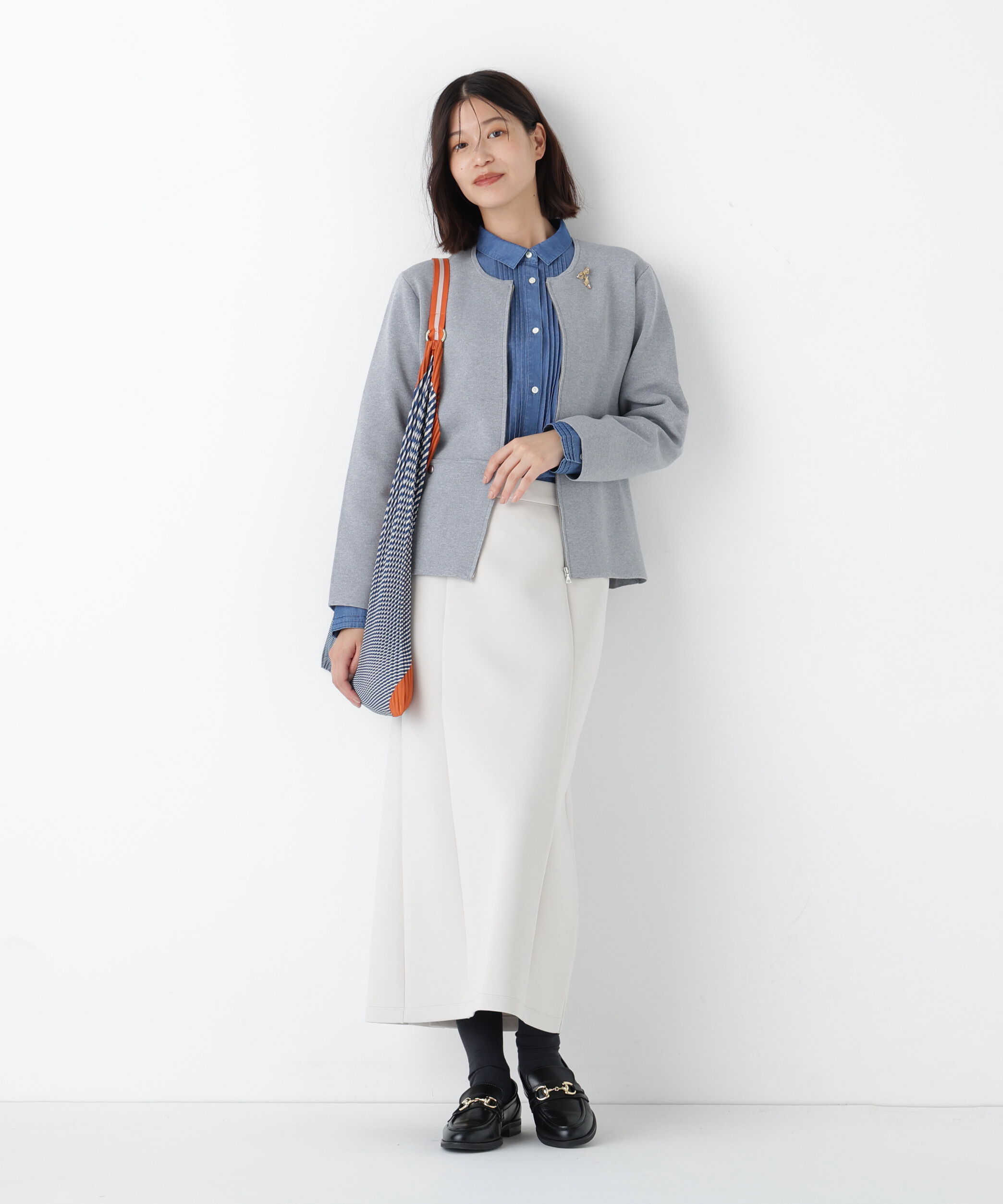  「◆《ウォッシャブル》コットンスムースジップアップジャケット」|その他|