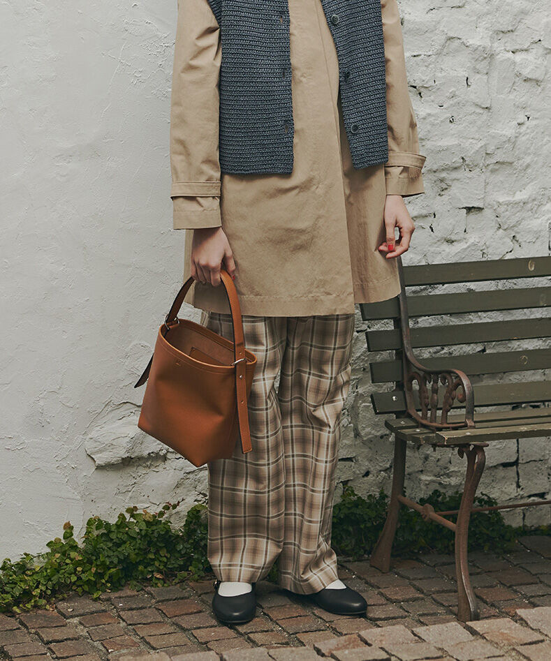  「◆≪ウォッシャブル≫先染めチェックストレートパンツ」|その他|