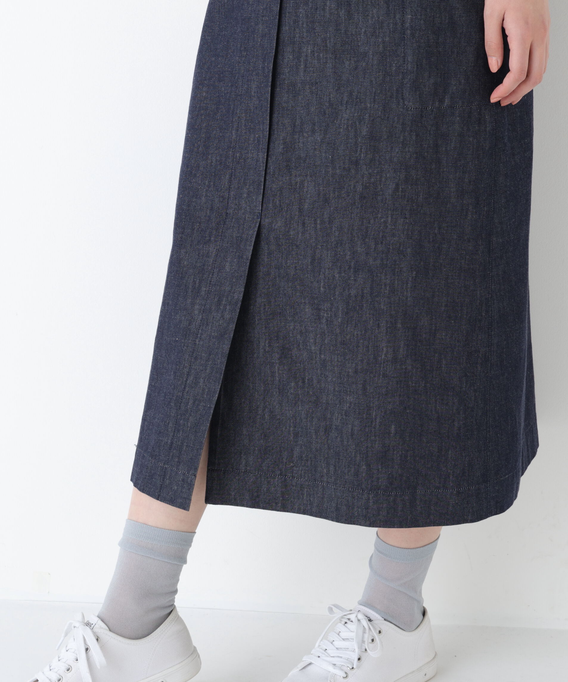  「◆《ウォッシャブル》ライトオンスデニムジャンスカ」|ワンピース|