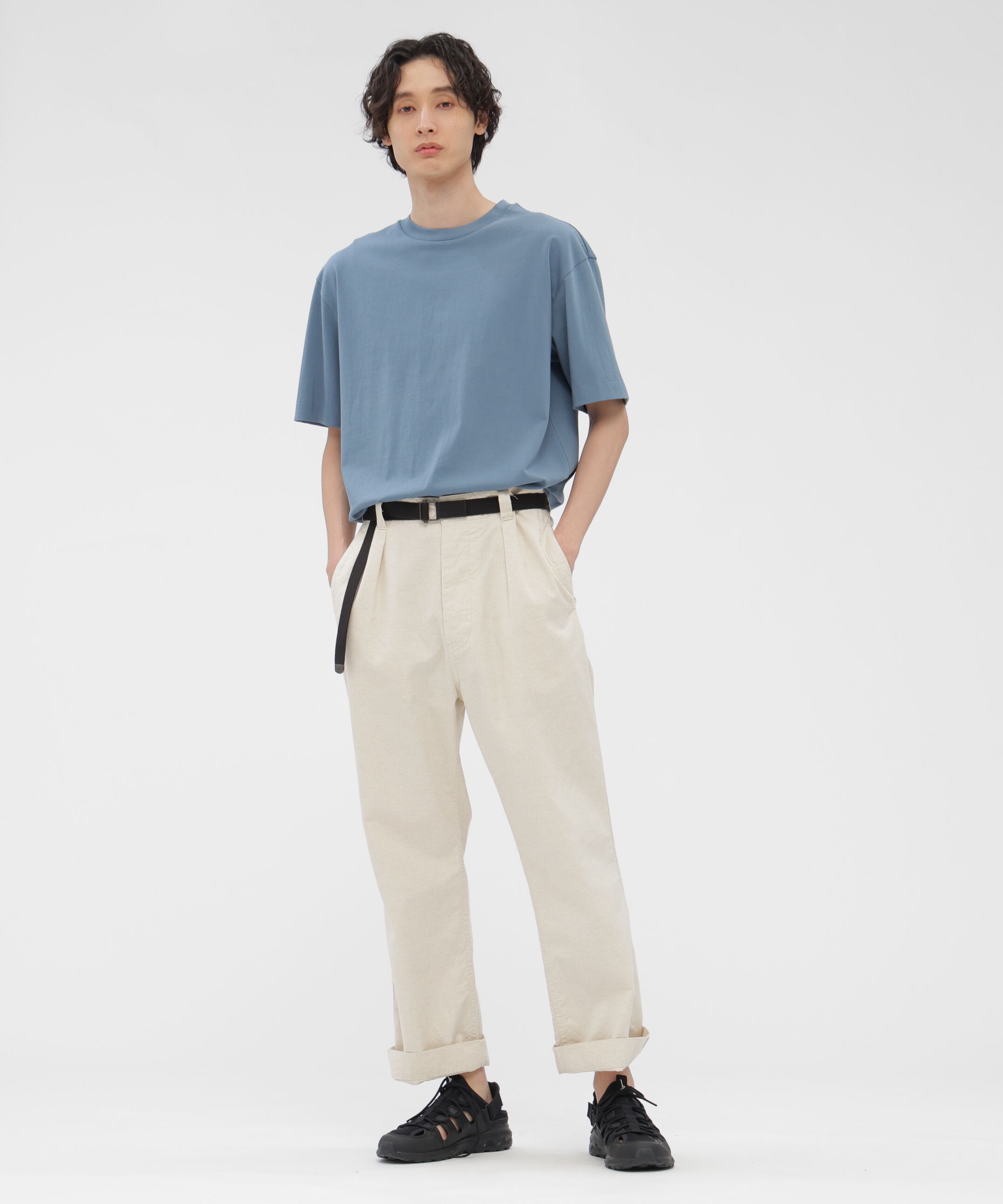 MARGARET HOWELL「FINE DENSE COTTON JERSEY TOP」|Tシャツ・カットソー|