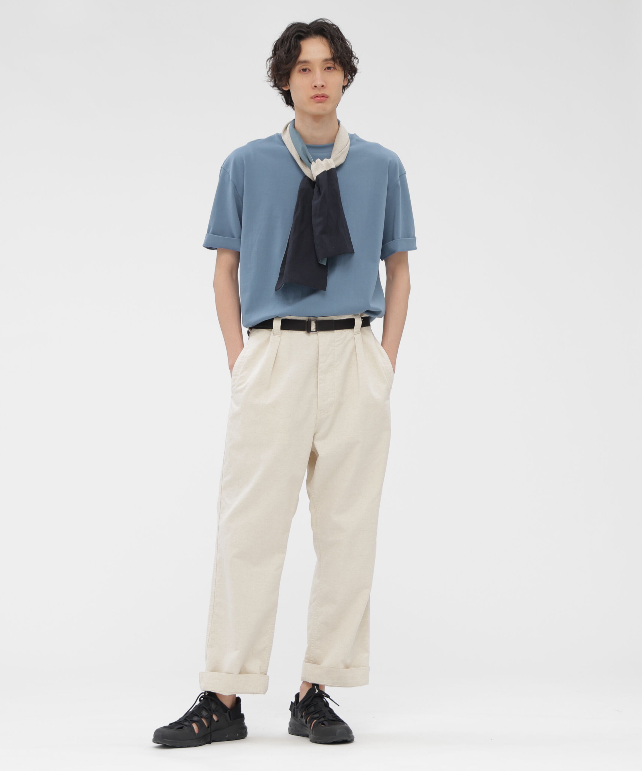 MARGARET HOWELL「FINE DENSE COTTON JERSEY TOP」|Tシャツ・カットソー|