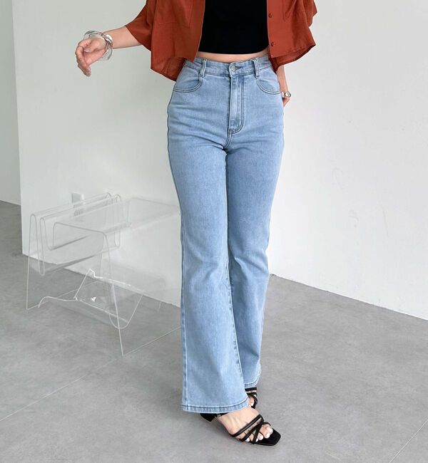 archives「タイトフレアレースアップデニム」|チノ|