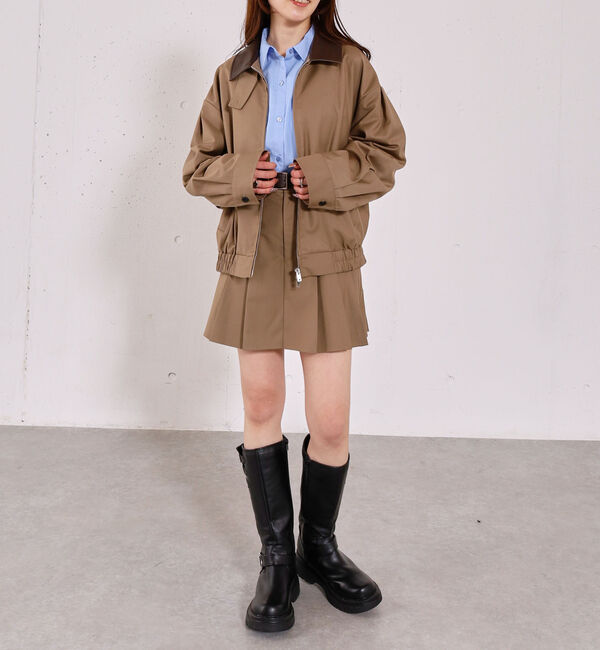 archives「２ｗａｙレザーカラーブルゾン」|テーラードジャケット|