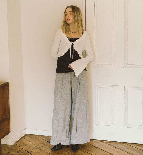 archives「フリルニットＣＤ&times;ドットキャミビスチェＳＥＴ」|カーディガン|