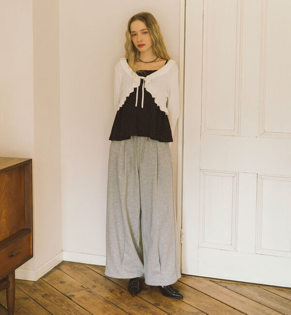 archives「フリルニットＣＤ&times;ドットキャミビスチェＳＥＴ」|カーディガン|