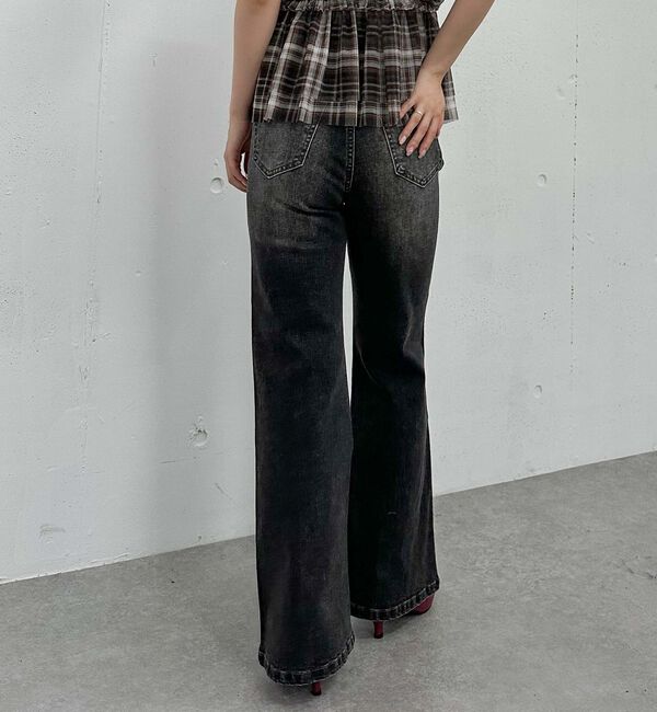 archives「オーバーダイタイトフレアストレッチデニム」|デニム|