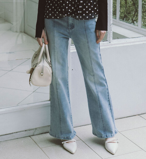 archives「オーバーダイタイトフレアストレッチデニム」|デニム|