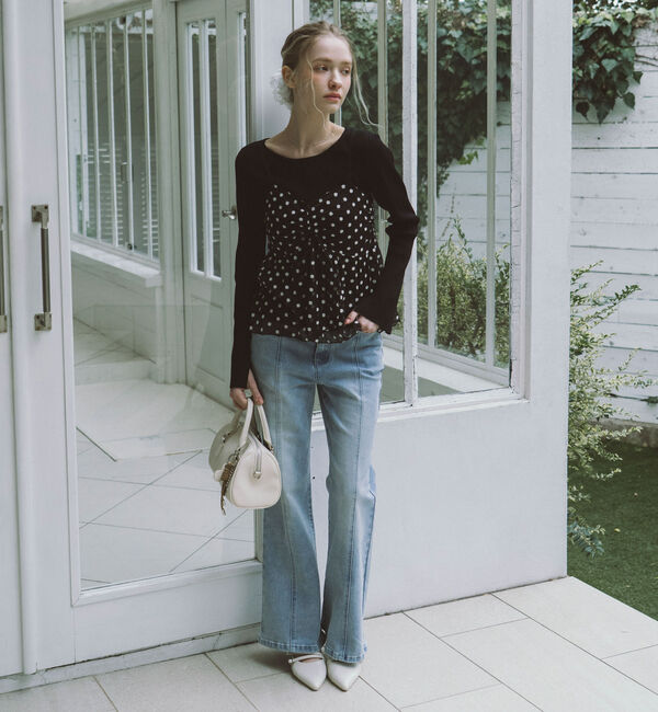 archives「オーバーダイタイトフレアストレッチデニム」|デニム|