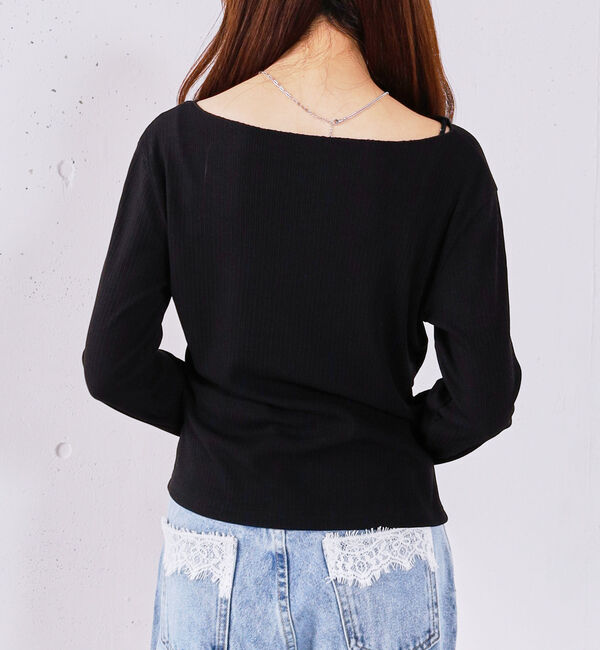 archives「【ＯＮかわ】２ｗａｙアシメボタンカットＴＯＰＳ」|Tシャツ・カットソー|